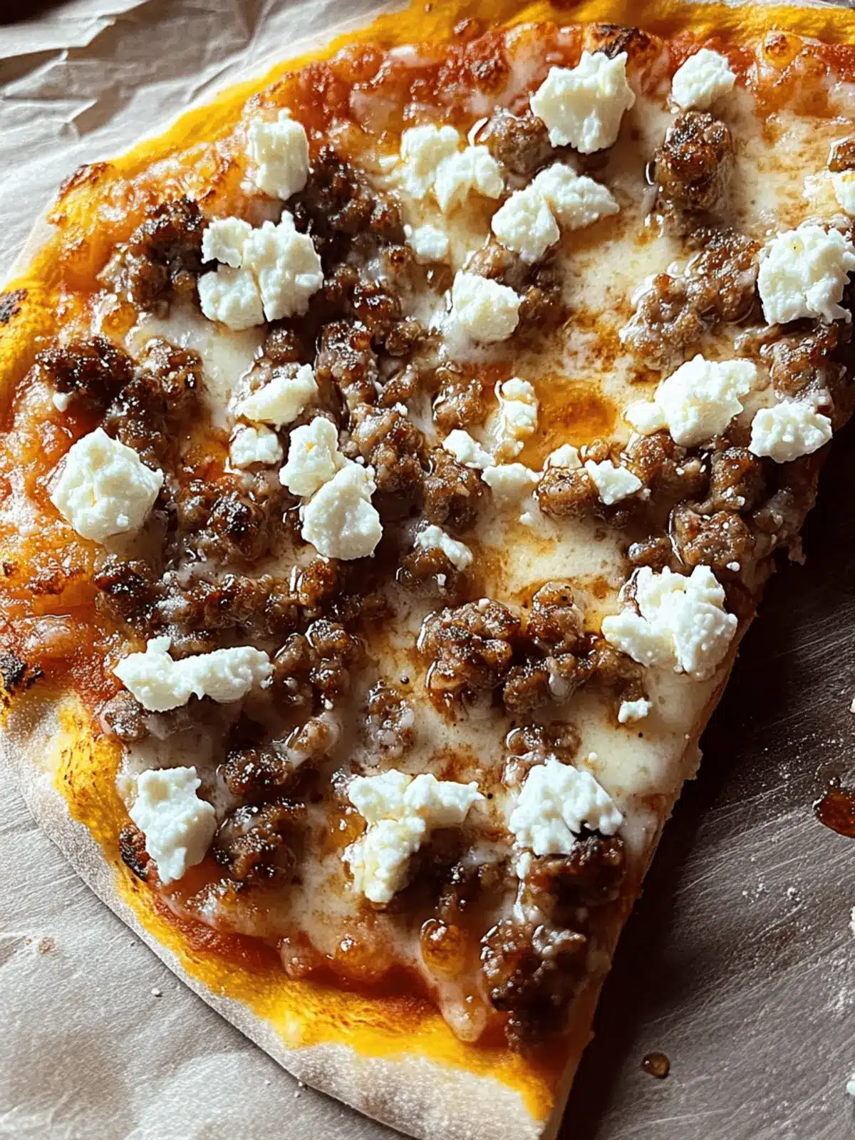 Hot Sausage Feta Honey Pizza Your New Favorite Slice! 3 Hot Sausage Feta Honey Pizza Your New Favorite Slice!