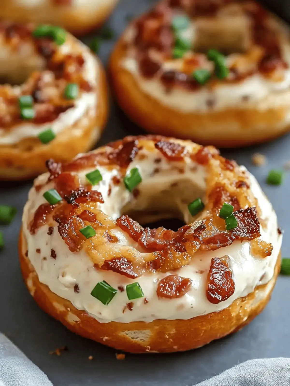 Zesty Bacon Cream Cheese Bagels: A Decadent Easy Breakfast 2 Zesty Bacon Cream Cheese Bagels