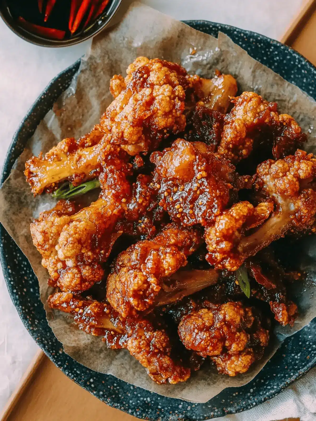 Irresistible Korean Fried Cauliflower with Soy Garlic Glaze 3 Korean Fried Cauliflower