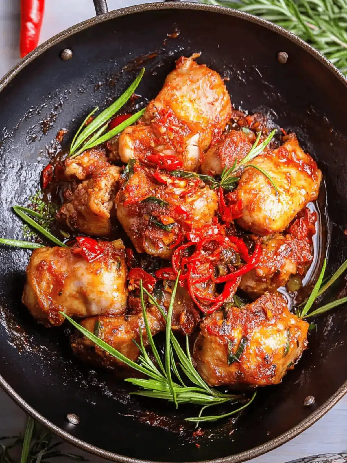 Indonesian Spicy Chicken with Zesty Lemongrass Twist 2 Indonesian Spicy Chicken