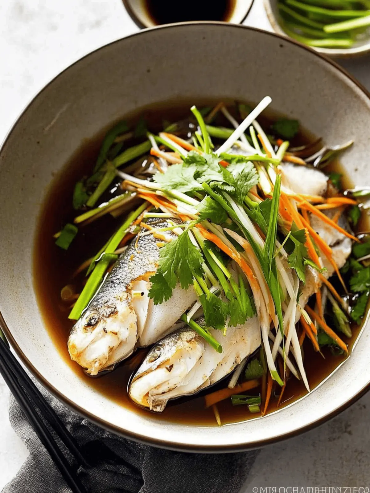 Delicious Steamed Fish with Ginger and Soy Sauce Recipe 3 Steamed Fish with Ginger and Soy Sauce
