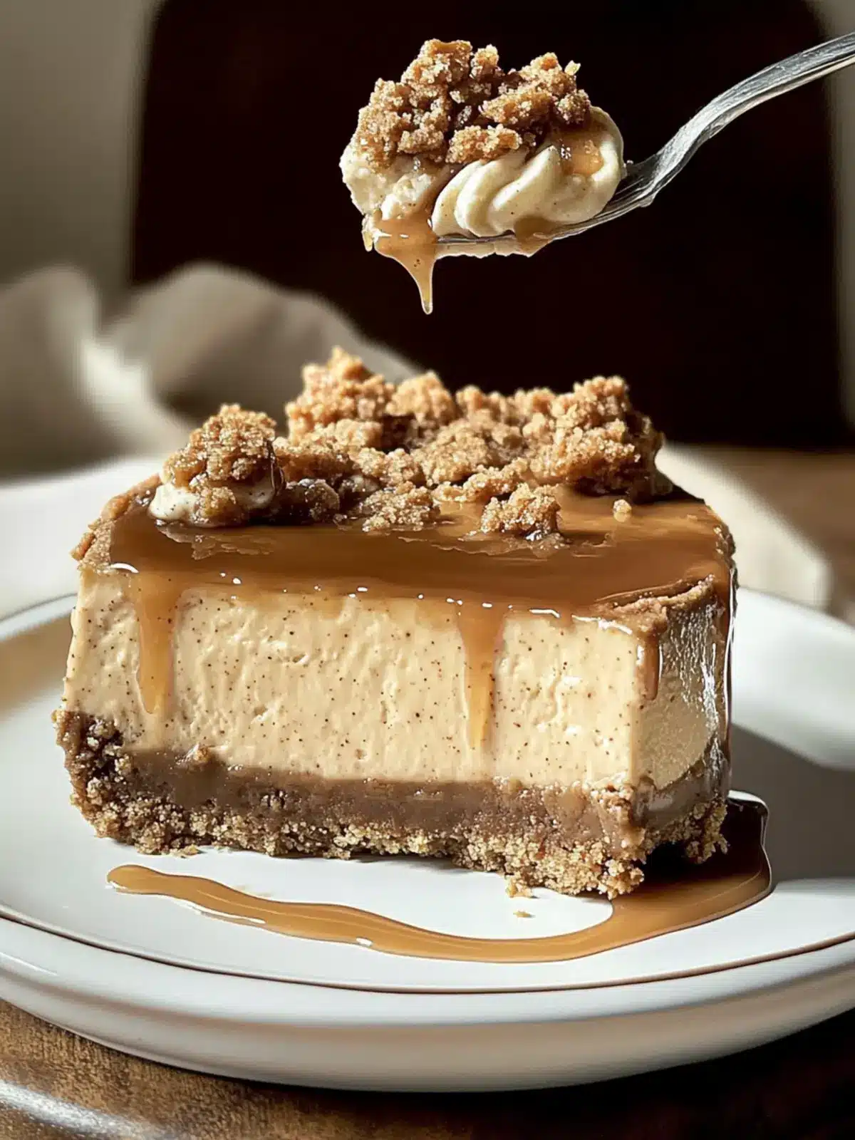 Indulge in Salted Caramel Gingerbread Streusel Cheesecake Delight 4 Salted Caramel Gingerbread Streusel Cheesecake