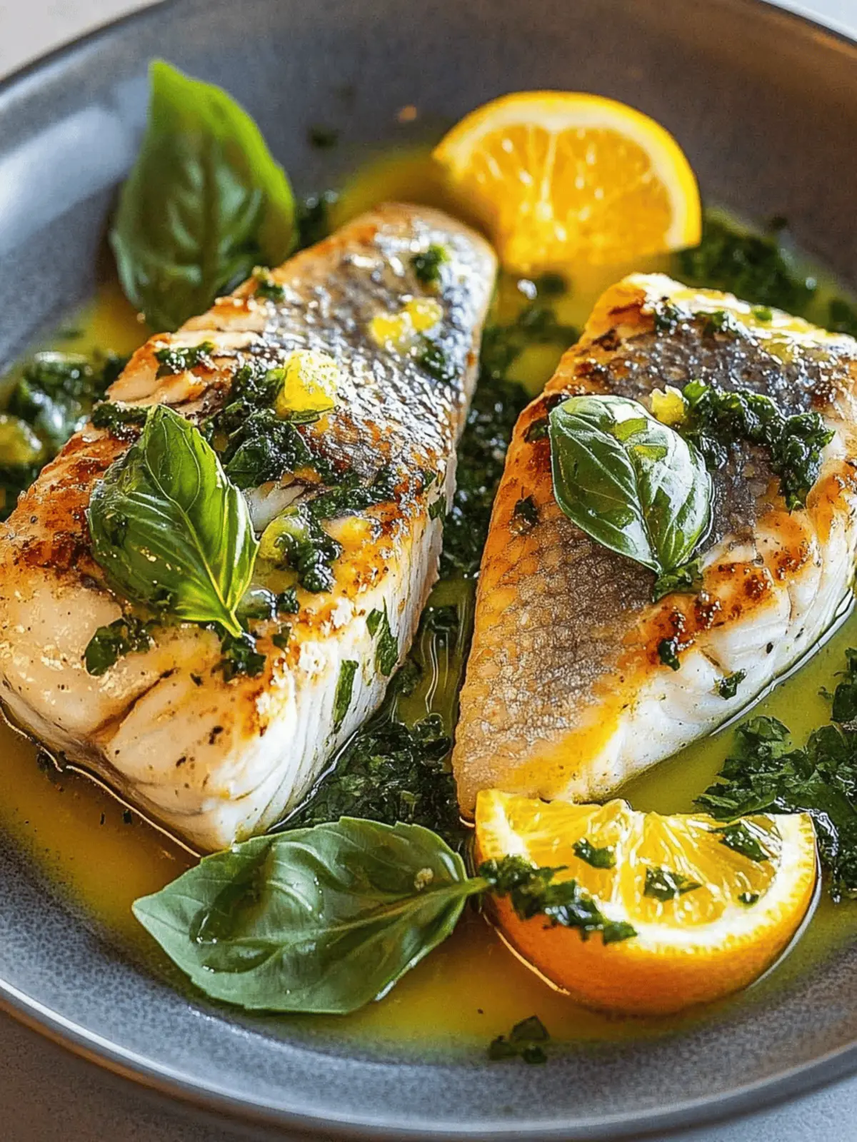 Crispy Barramundi with Citrus Basil Drizzle for a Zesty Feast 3 Crispy Barramundi with Citrus Basil Drizzle for a Zesty Feast