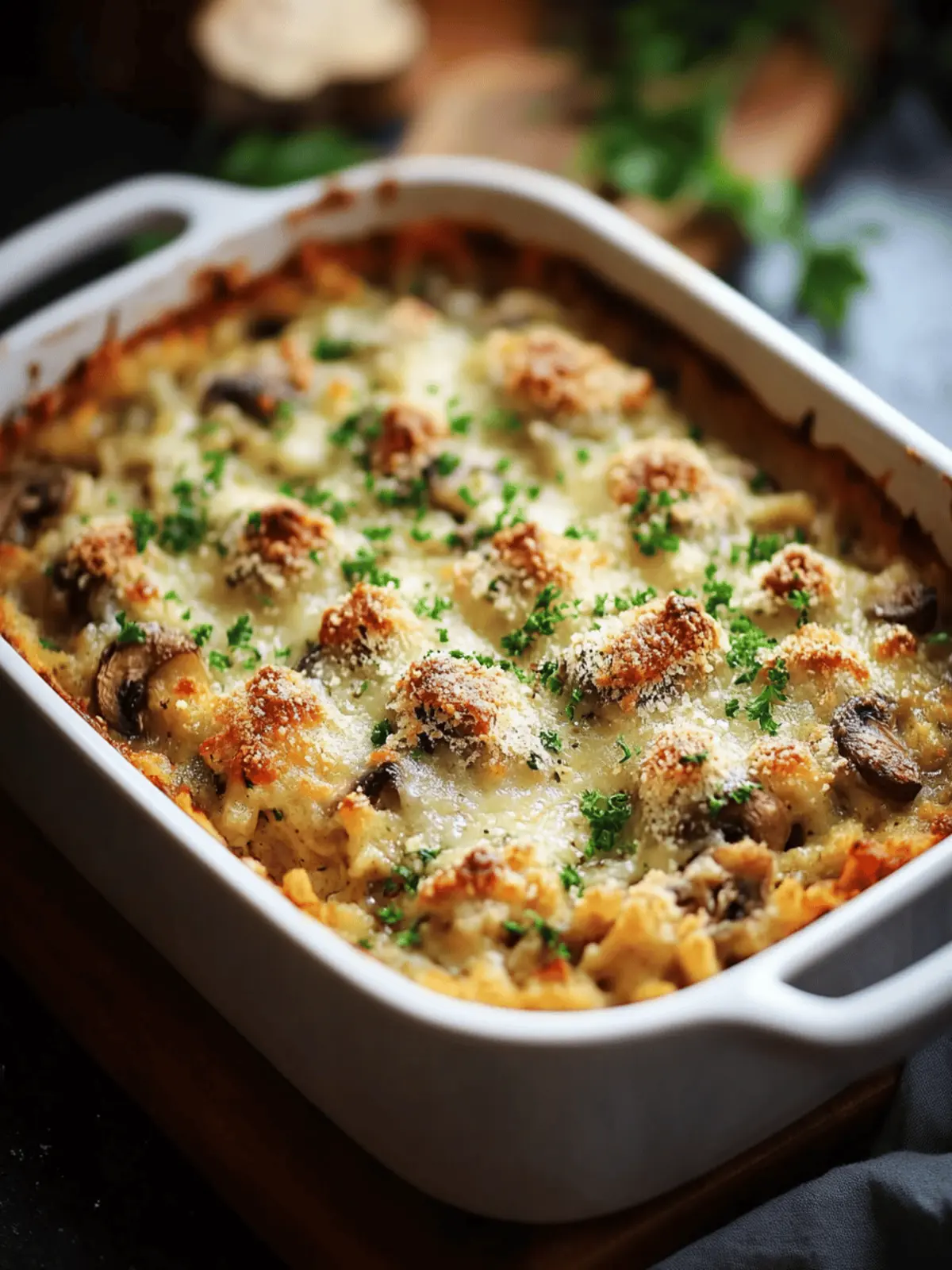 Creamy Stuffed Mushroom Casserole That Everyone Will Love 2 Stuffed Mushroom Casserole