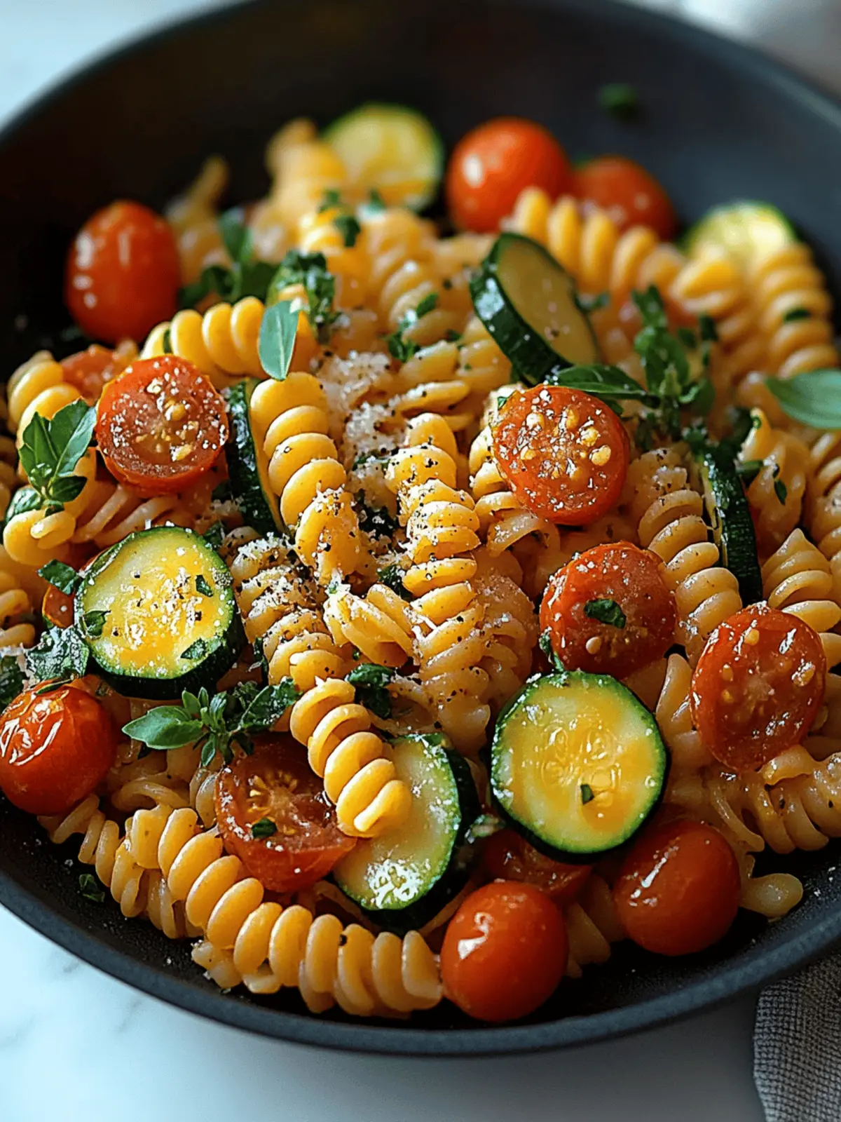Energizing Tomato Zucchini Pasta Ready in 30 Minutes 3 Tomato Zucchini Pasta