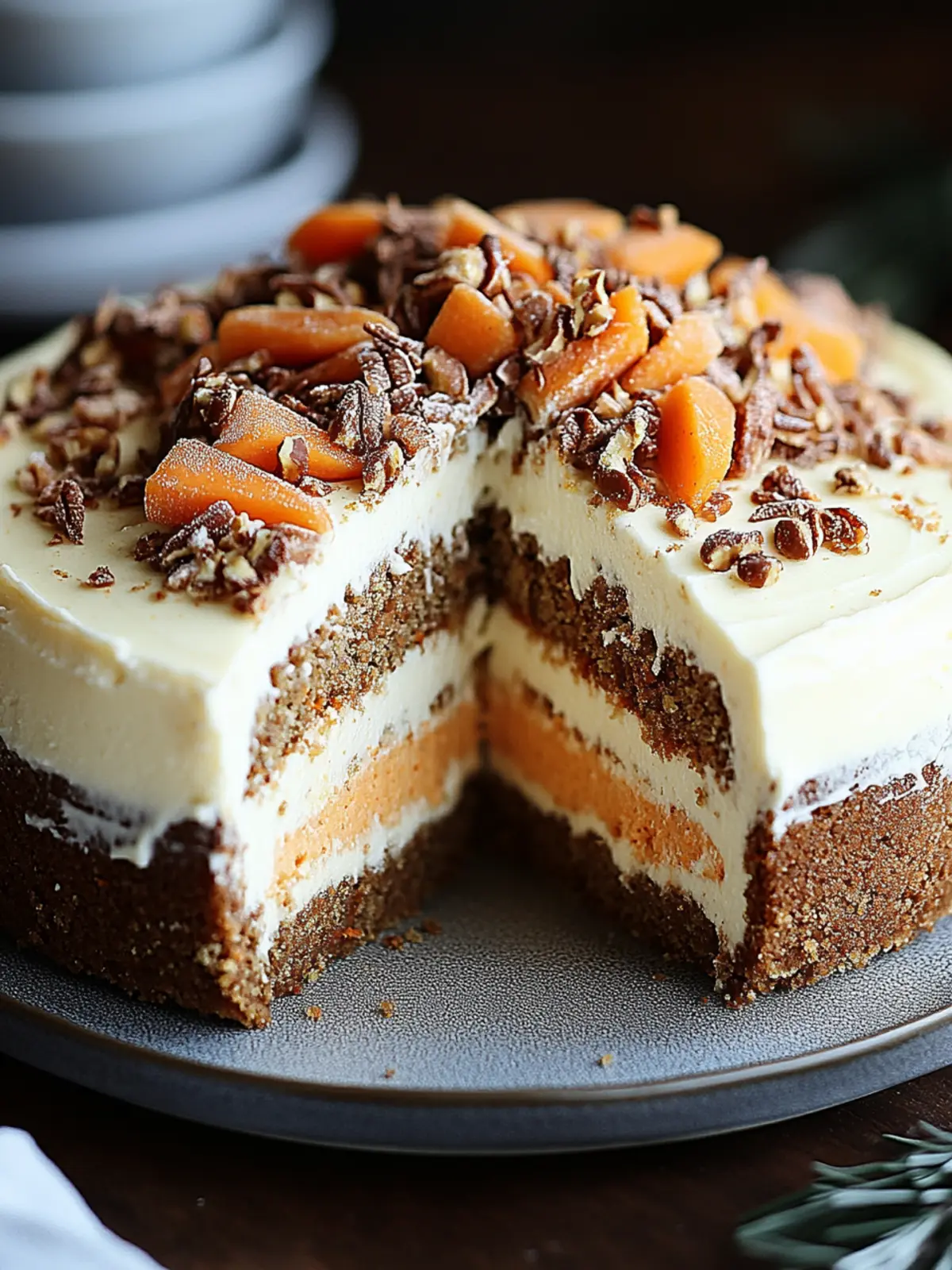 Carrot Cake Cheesecake: A Delightful Twist on Tradition 2 Carrot Cake Cheesecake