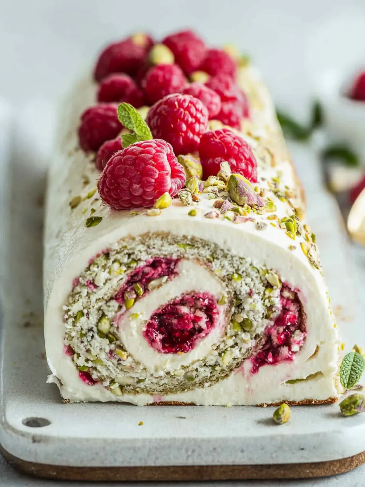 Delicious Raspberry Pistachio Roulade for Your Next Celebration 4 Raspberry Pistachio Roulade (Pistachio Swiss Roll)