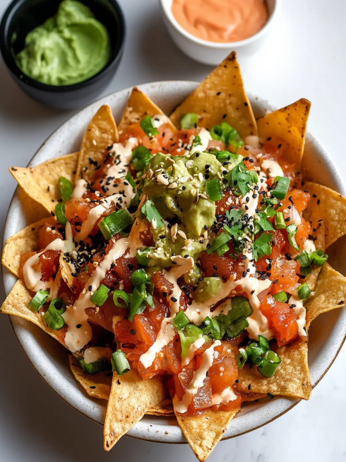 Poke Nachos with Spicy Tuna: A Flavor Explosion You Need! 4 Poke Nachos with Spicy Tuna