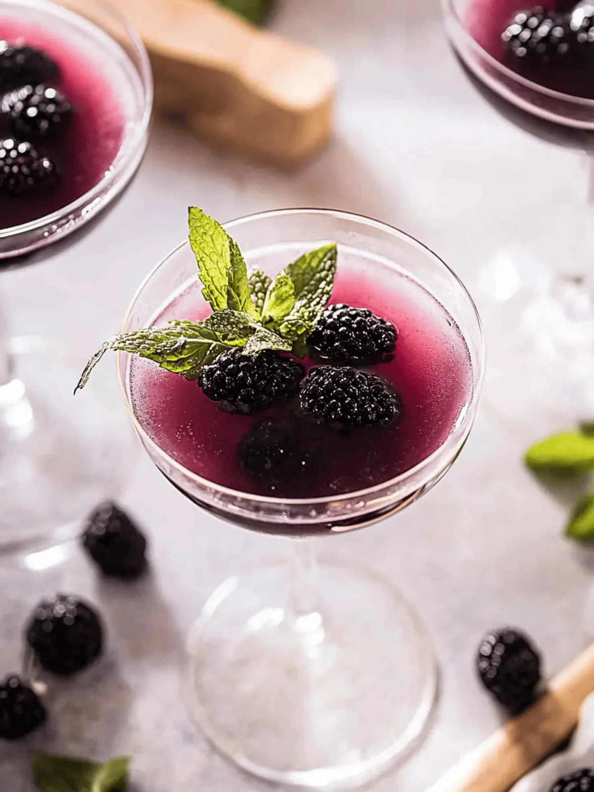 Revitalize Your Evenings with Muddled Blackberry and Mint Gin Cocktail 4 Muddled Blackberry and Mint Gin Cocktail