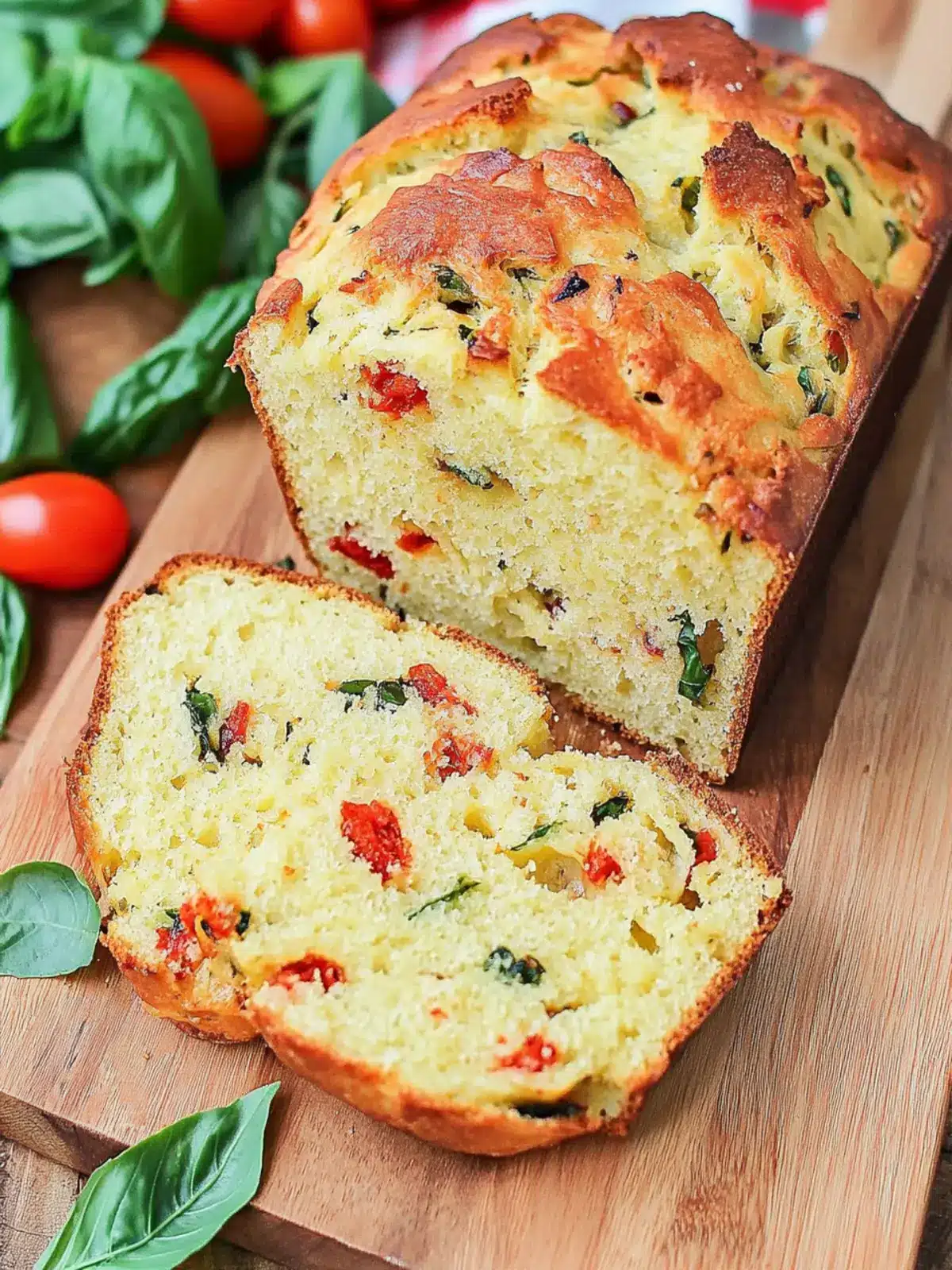 Caprese Quick Bread: Easy, Cheesy Delight for Home Cooks 2 Caprese Quick Bread