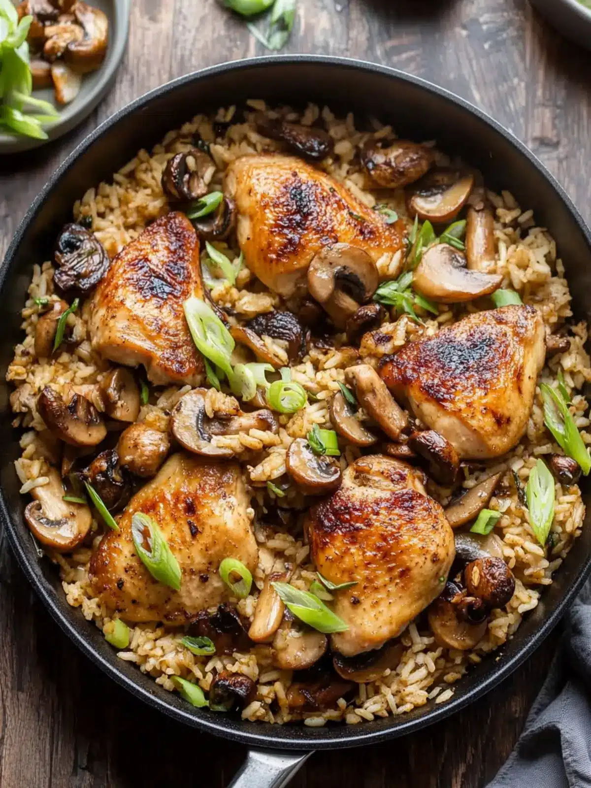 Spiced Mushroom Chicken and Rice Skillet for Cozy Nights 4 Spiced Mushroom Chicken and Rice Skillet