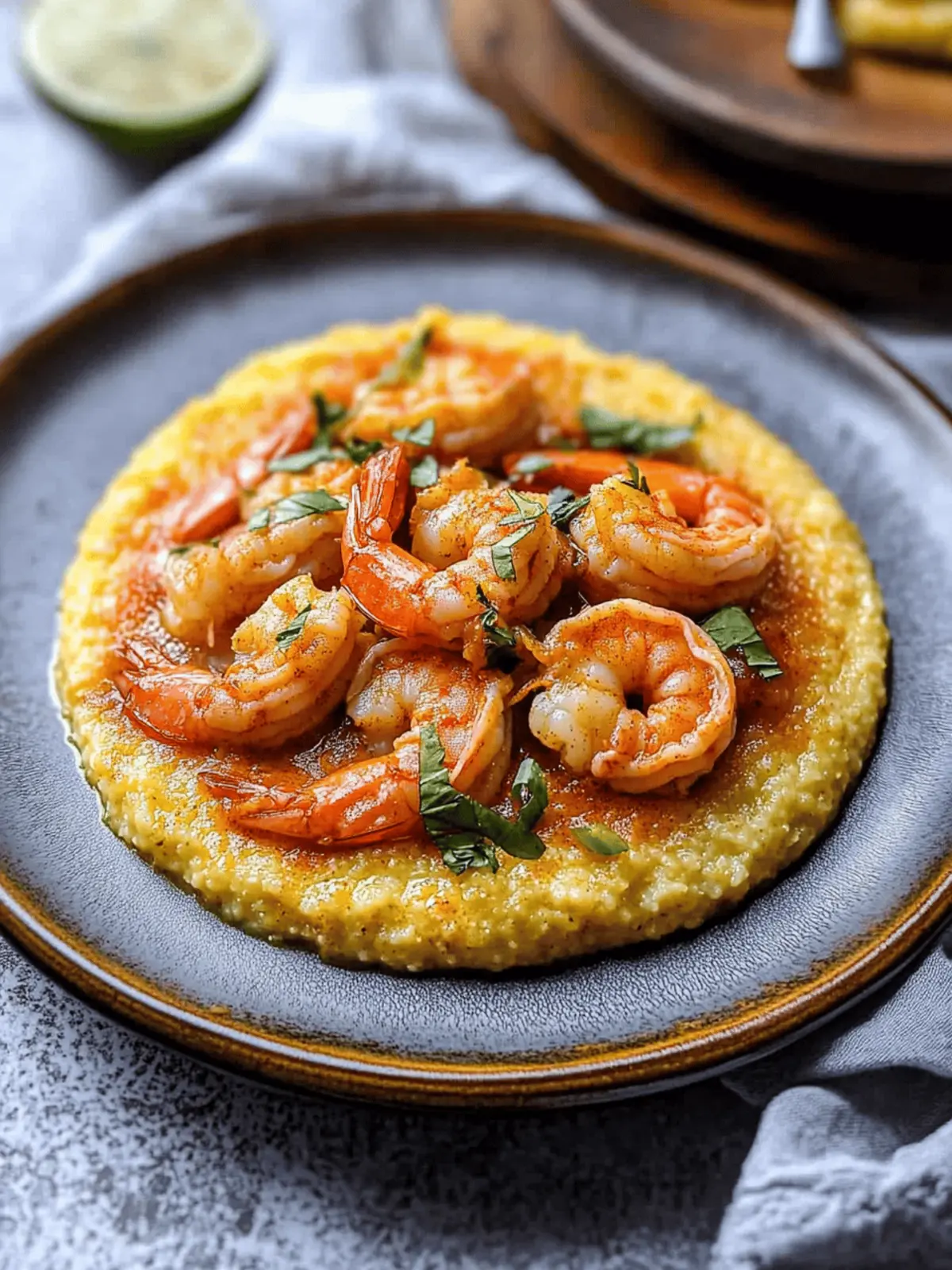 Red Chile Spiced Shrimp and Grits with a North African Twist 2 Red Chile Spiced Shrimp and Grits