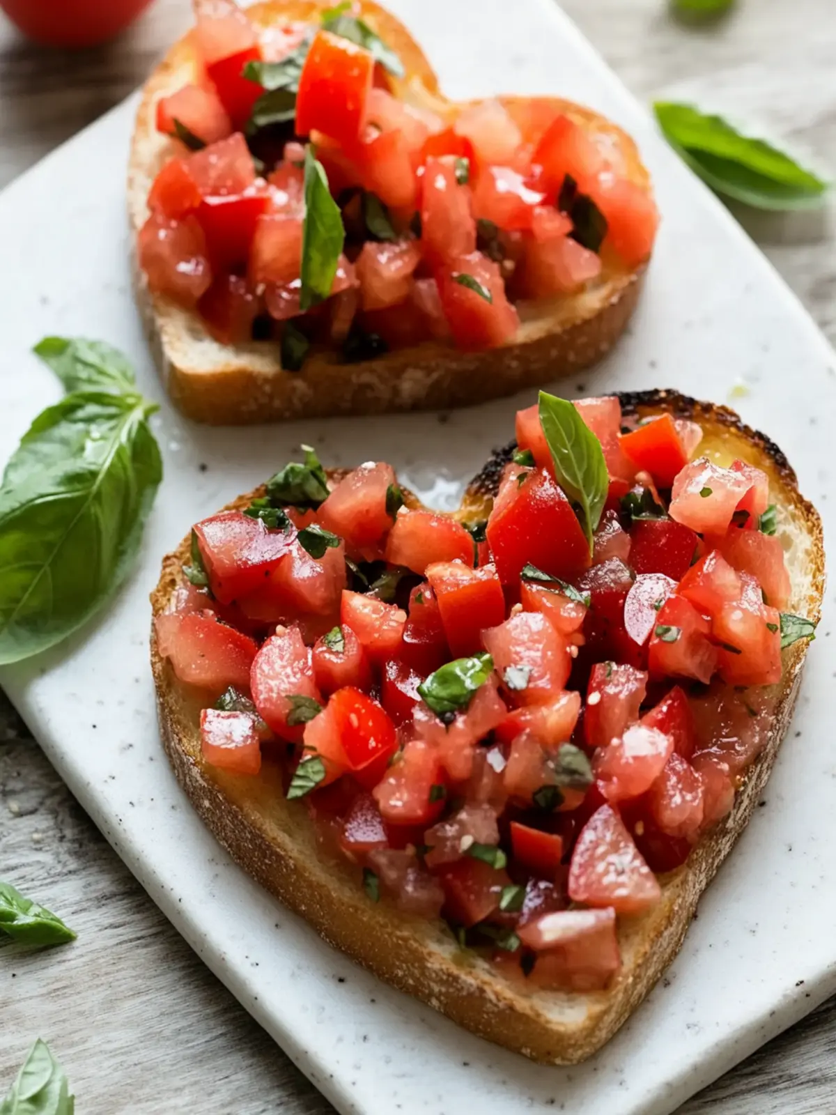 Heart-Shaped Bruschetta with Bacon: A Love-Infused Treat 3 Heart-Shaped Bruschetta