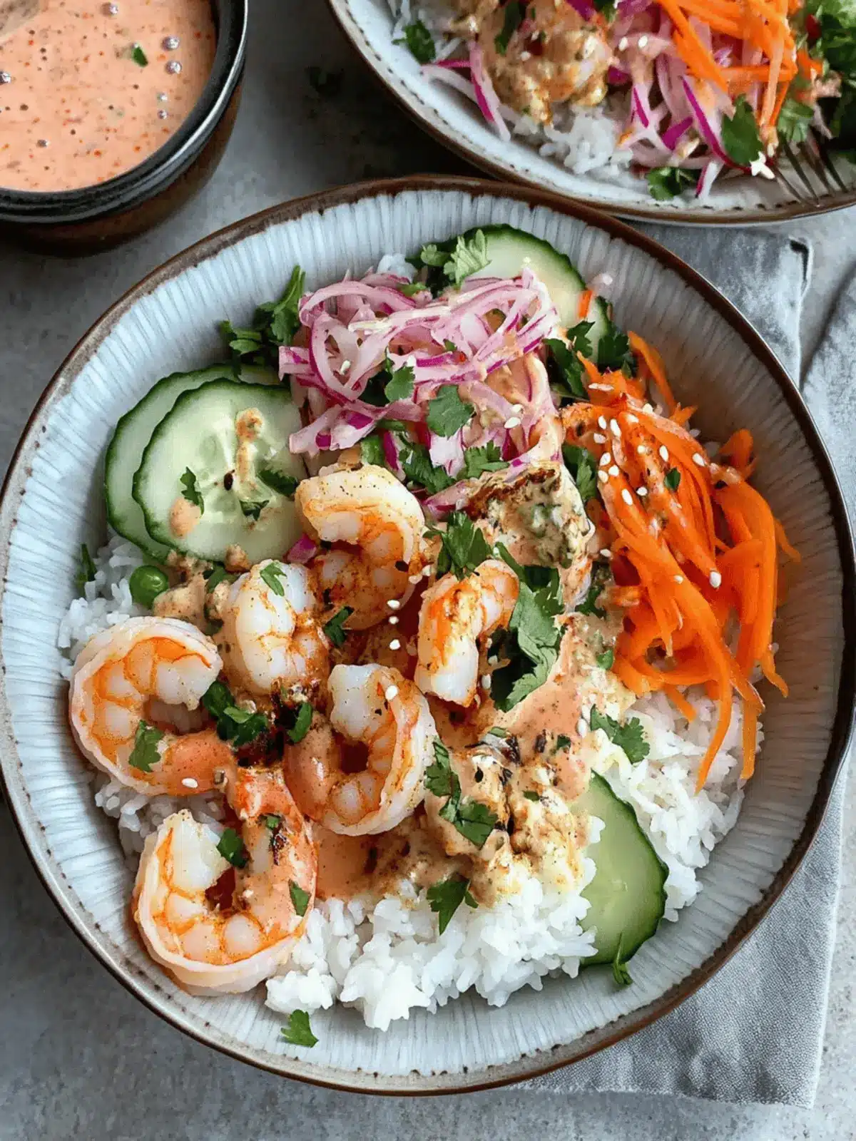 Delicious Shrimp Rice Bowls with Spicy Mayo for Busy Nights 3 Shrimp Rice Bowls with Spicy Mayo