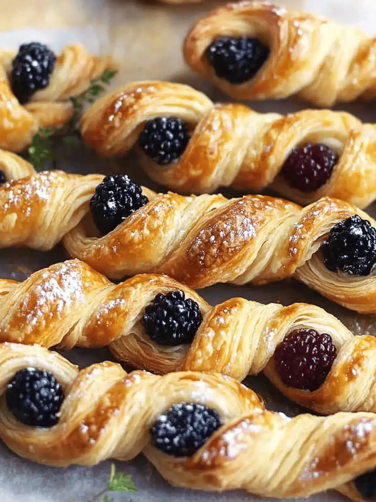 Delicious Pastry Twists with Blackberry Goat Cheese Magic 2 Pastry Twists
