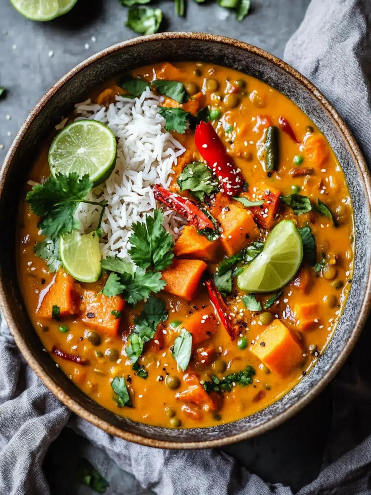Massaman Inspired Sweet Potato & Lentil Curry Bliss 3 Massaman Inspired Sweet Potato & Lentil Curry