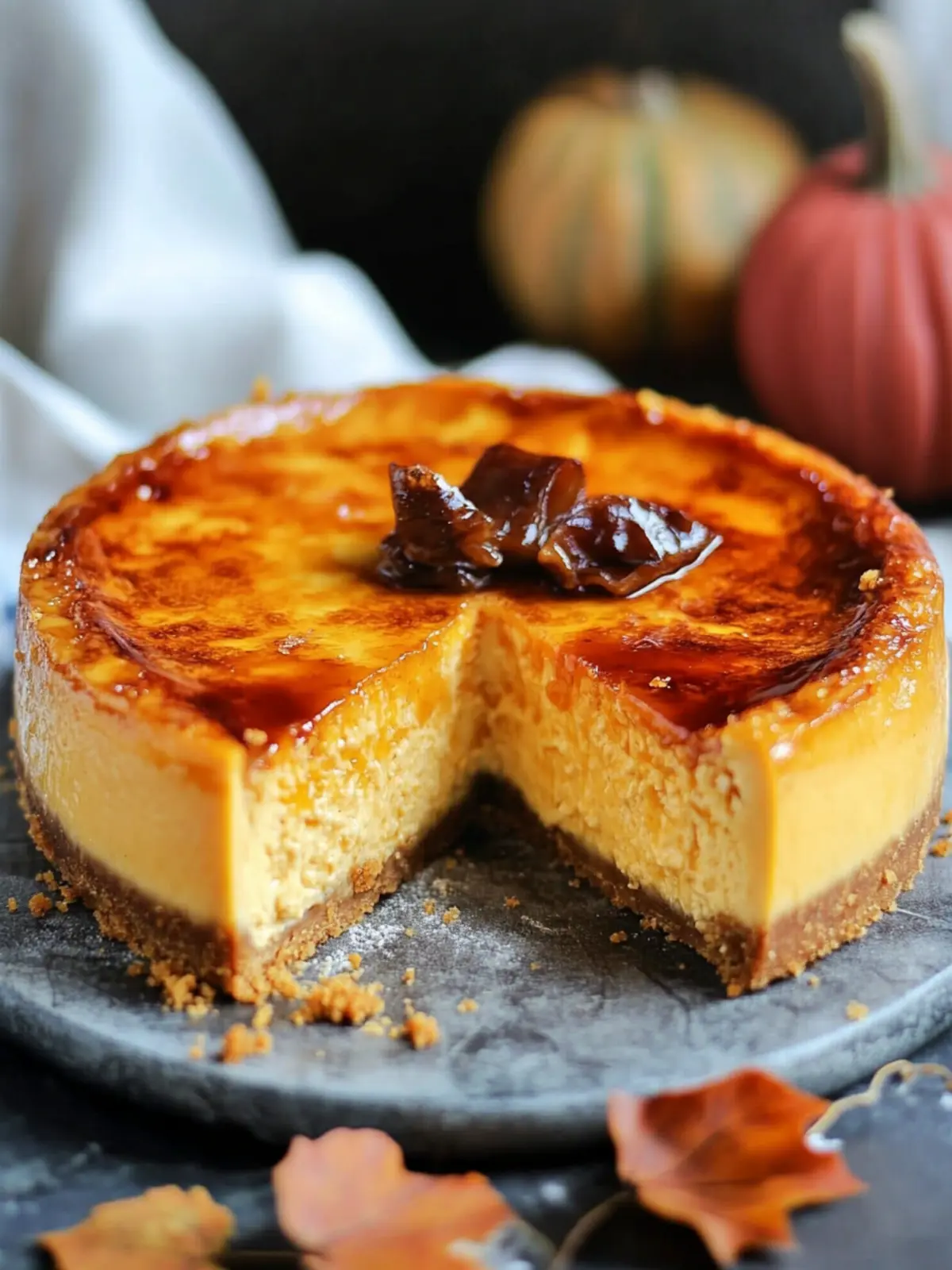 Creme Brulee Pumpkin Cheesecake: A Fall Flavor Sensation 2 Creme Brulee Pumpkin Cheesecake
