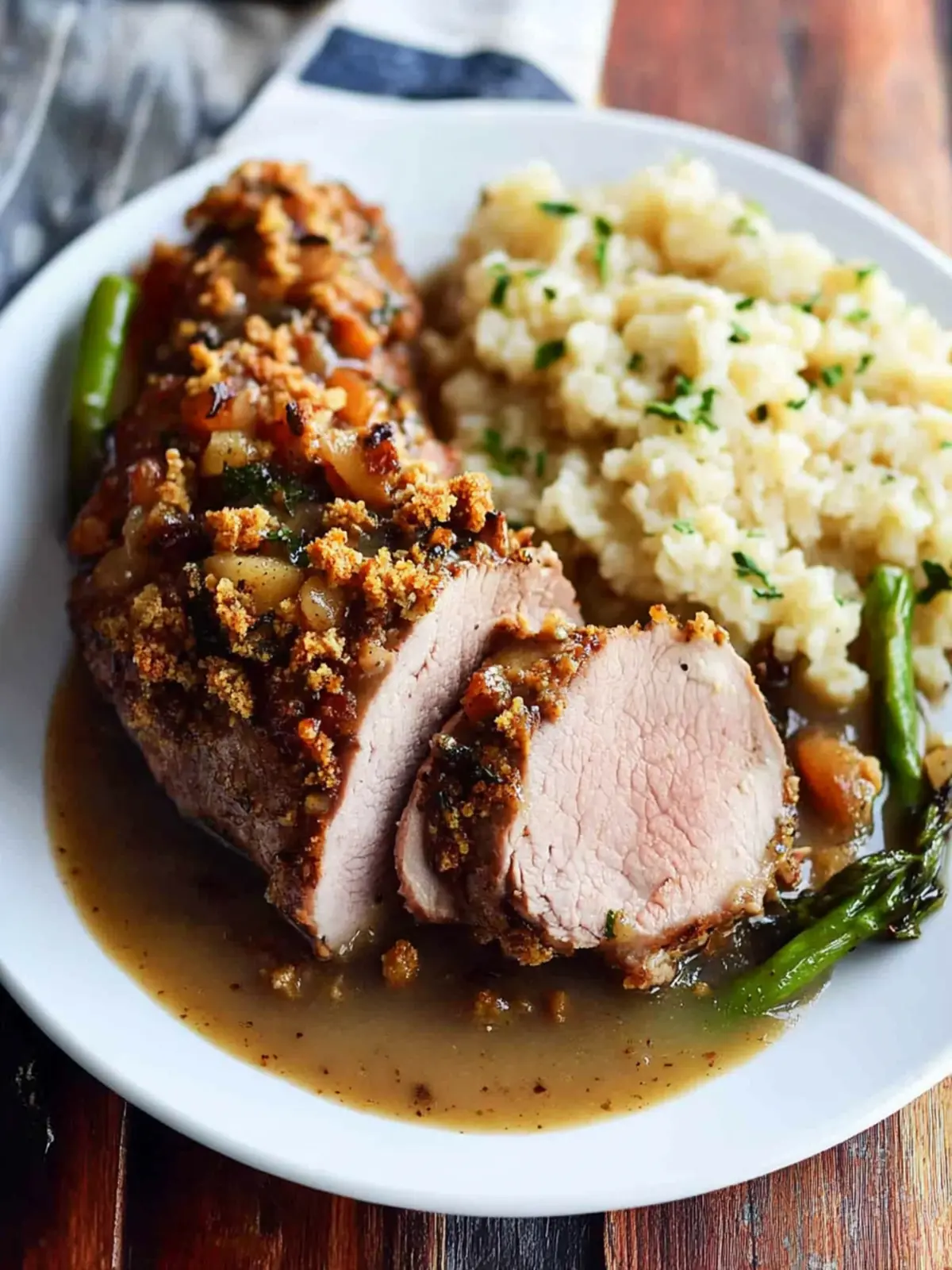 Walnut-Crusted Pork Tenderloin with Apple Cider Gravy Delight 3 Walnut-Crusted Pork Tenderloin with Apple Cider Gravy