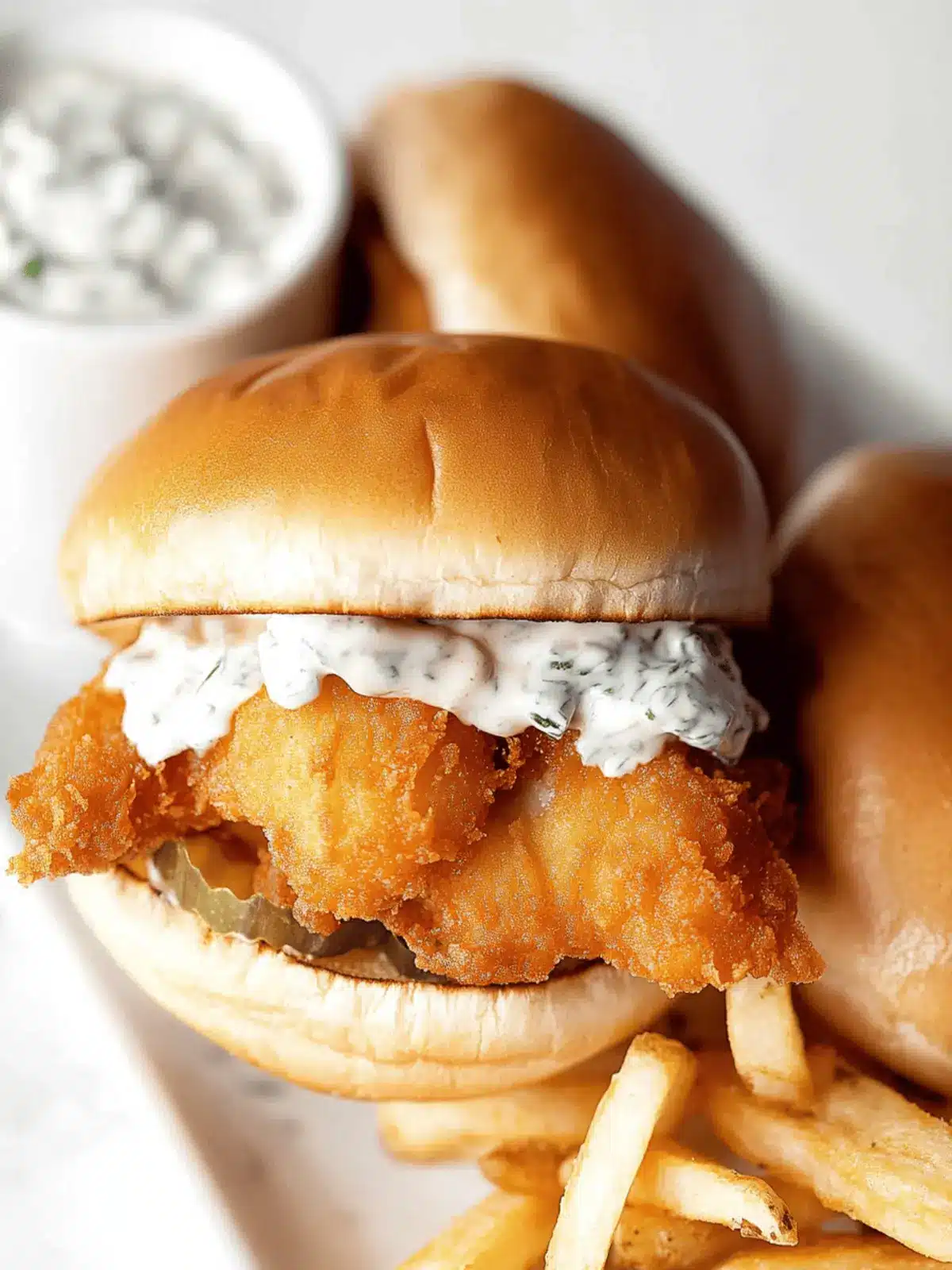 Crispy Fried Cod Fish Sandwich Inspired by Filet-O-Fish Magic 2 Fried Cod Fish Sandwich (Filet-O-Fish Inspired)
