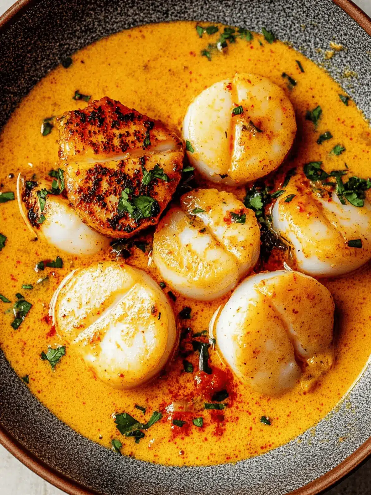 Spicy Coconut Curry Scallops: Your 30-Minute Flavor Boost! 2 Spicy Coconut Curry Scallops