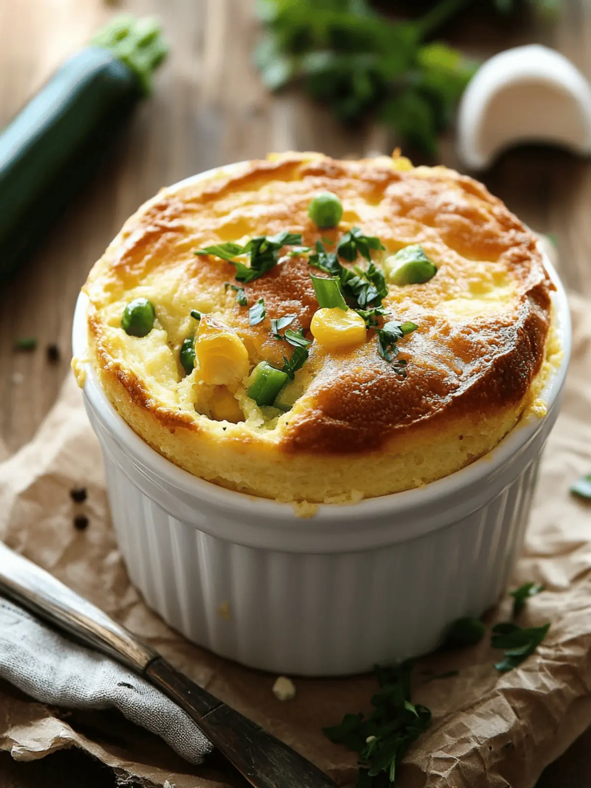 Irresistible Zucchini & Sweet Corn Soufflé for Summer Feasts 3 Zucchini & Sweet Corn Souffle