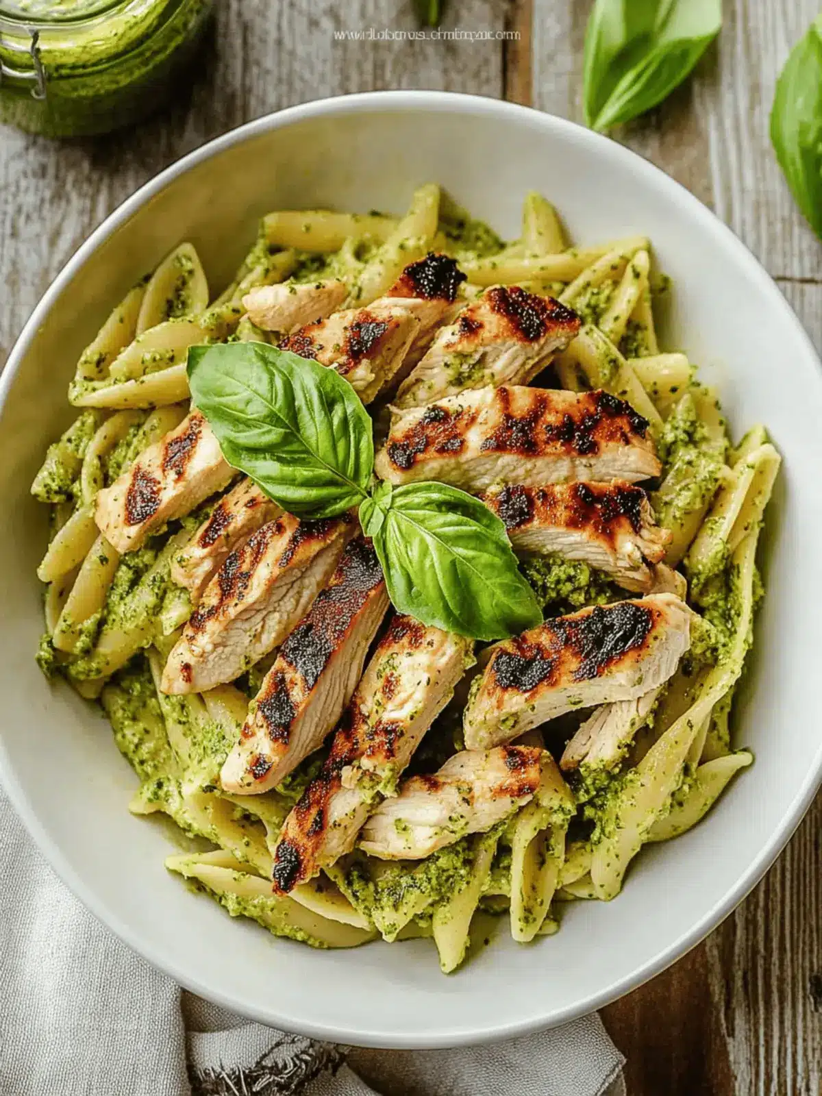Delicious Grilled Chicken Pesto Pasta Ready in 30 Minutes 4 Grilled Chicken Pesto Pasta