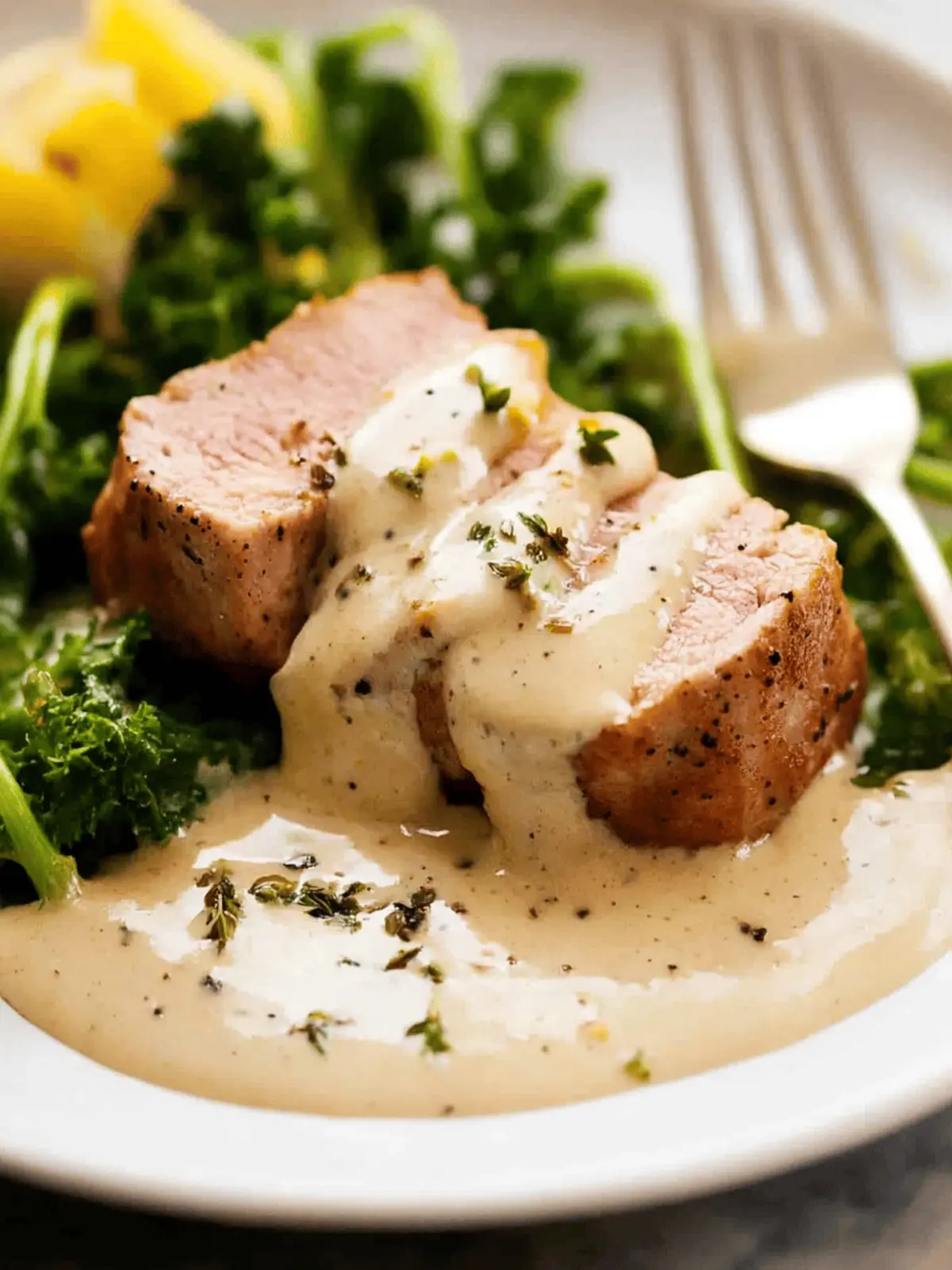 Pork Tenderloin with Creamy Mustard Sauce: Quick Gourmet Delight 3 Pork Tenderloin with Creamy Mustard Sauce