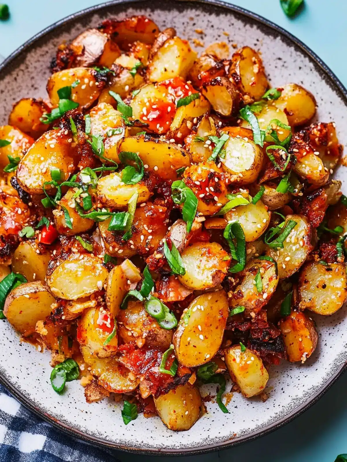 Crispy Gochujang Potato Salad That'll Ignite Your Taste Buds 2 Crispy Gochujang Potato Salad