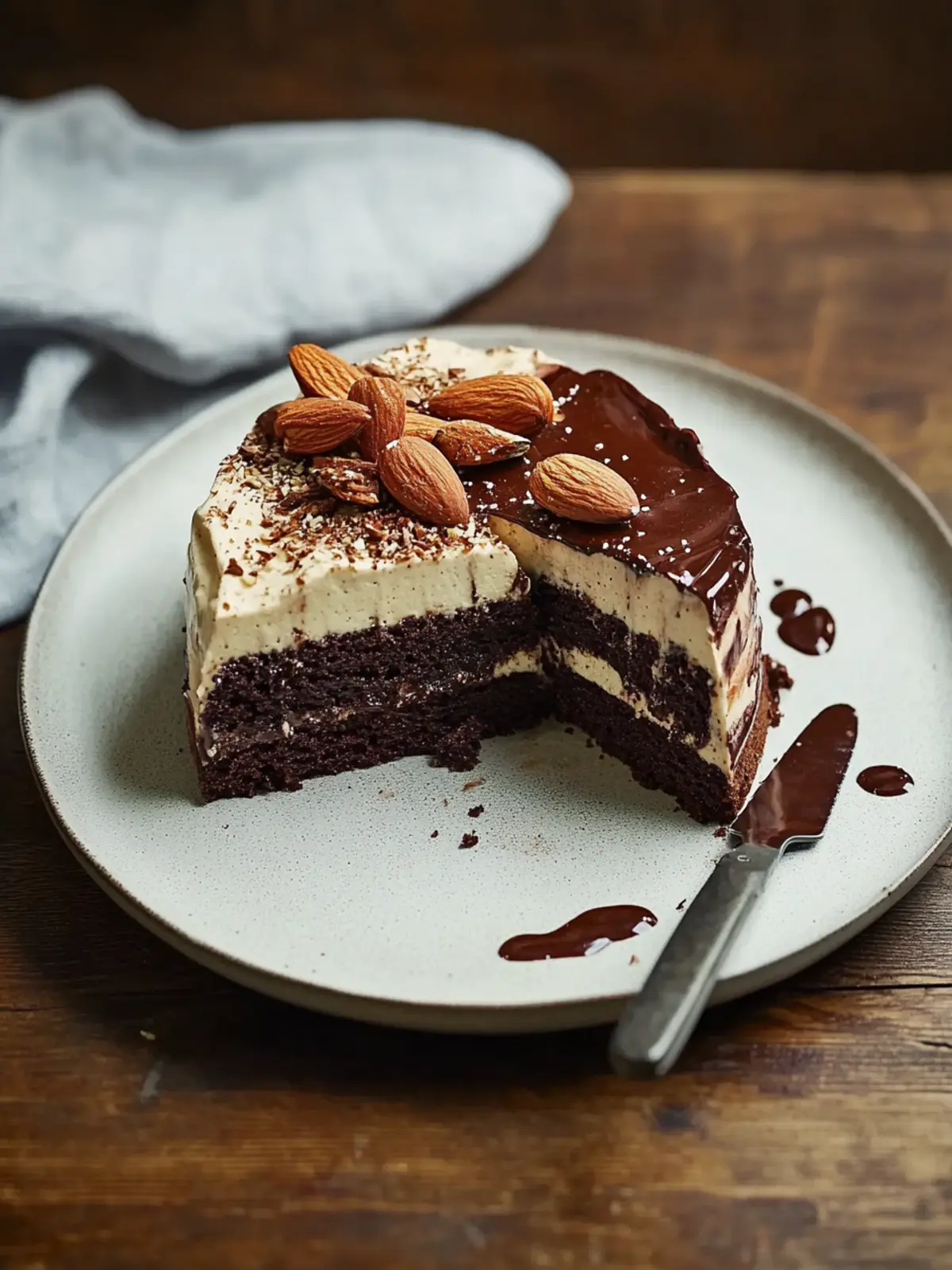 Decadent Chocolate, Almond and Coffee Cake to Savor Every Bite 4 Chocolate, Almond and Coffee Cake