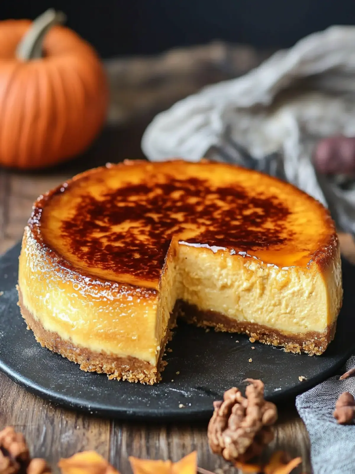 Creme Brulee Pumpkin Cheesecake: A Fall Flavor Sensation 3 Creme Brulee Pumpkin Cheesecake