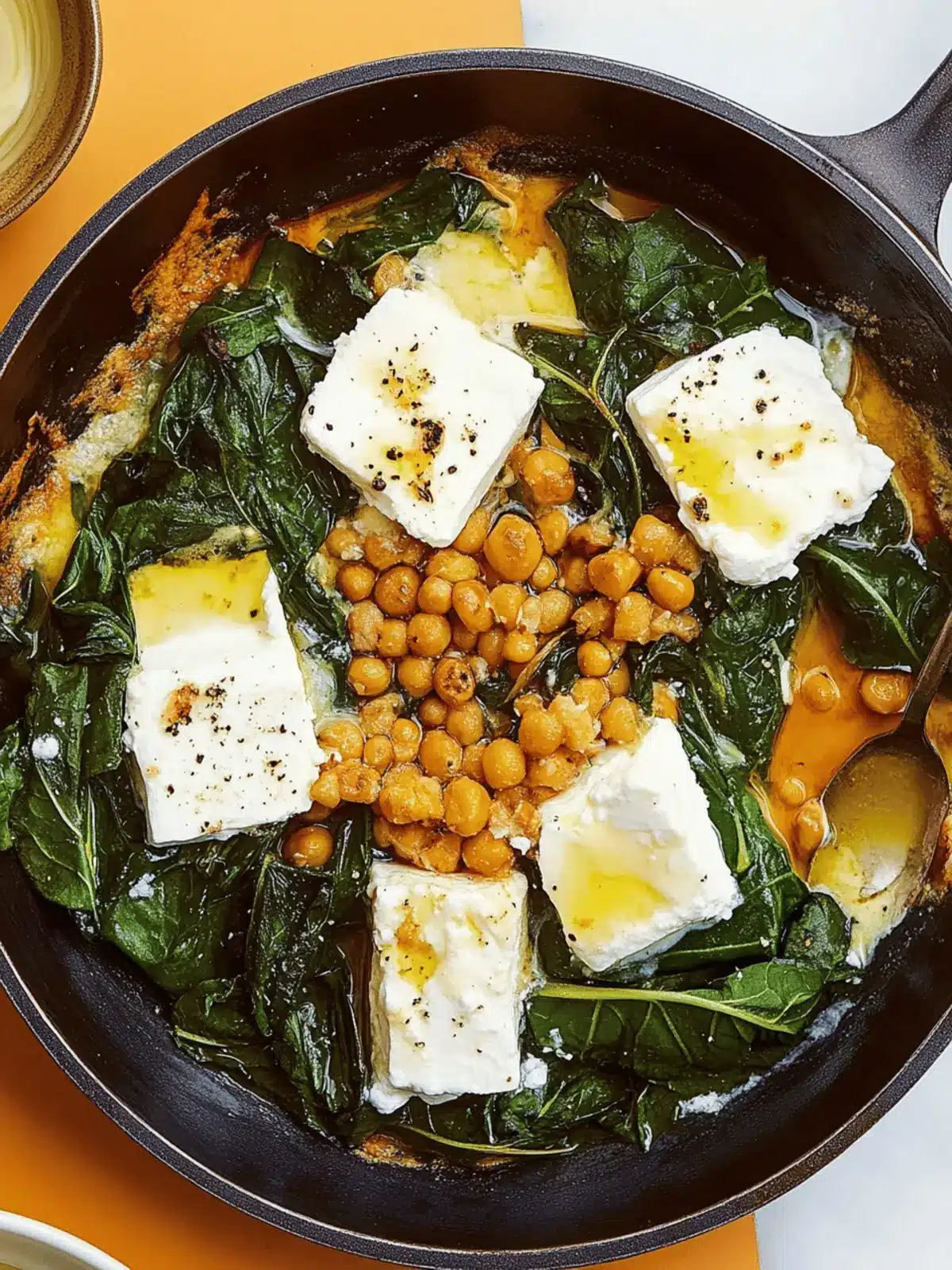 Baked Feta and Greens with Lemony Yogurt in 30 Minutes! 4 Baked Feta and Greens With Lemony Yogurt