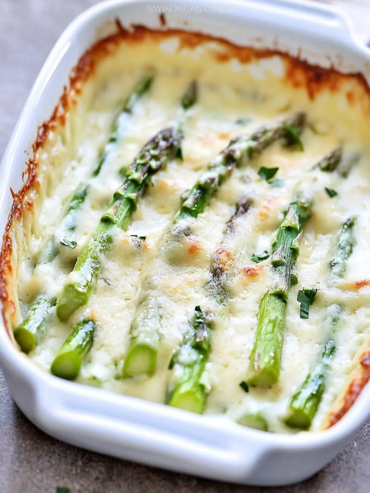 Irresistibly Creamy Italian Asparagus Bake You ll Love 3 Creamy Italian Asparagus