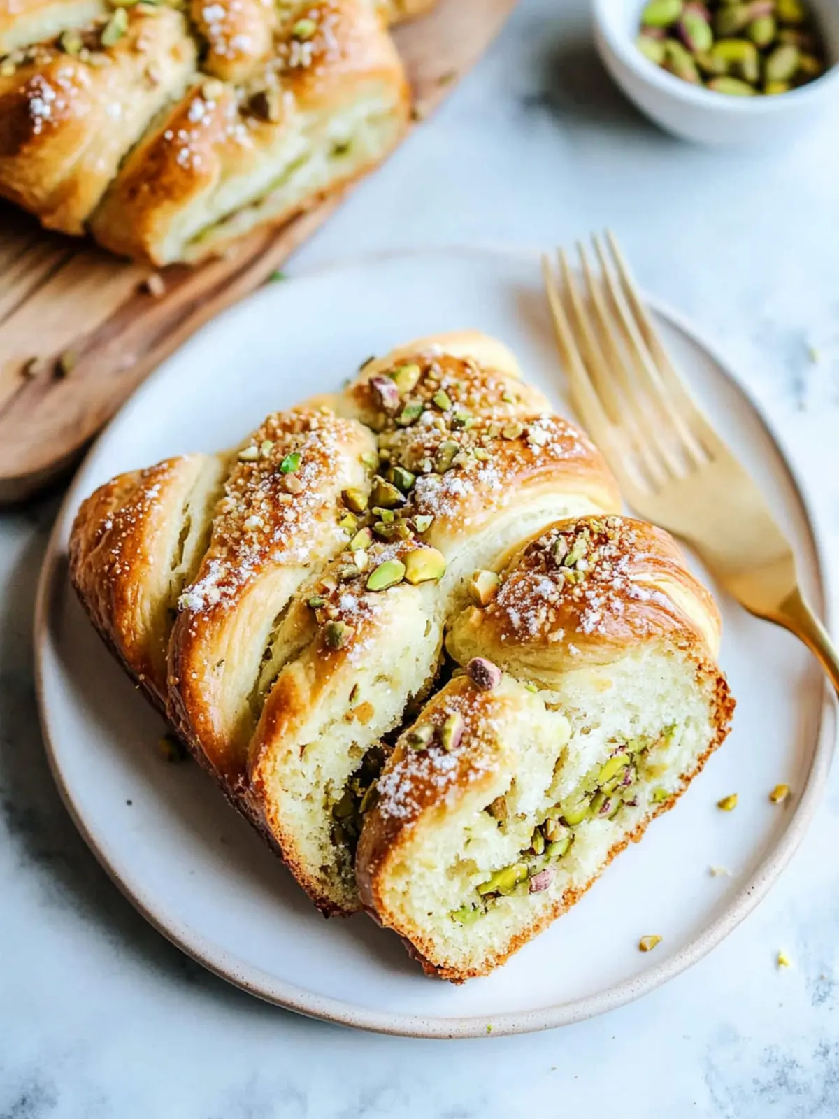 White Chocolate Pistachio Babka That Will Wow Your Guests 4 White Chocolate Pistachio Babka