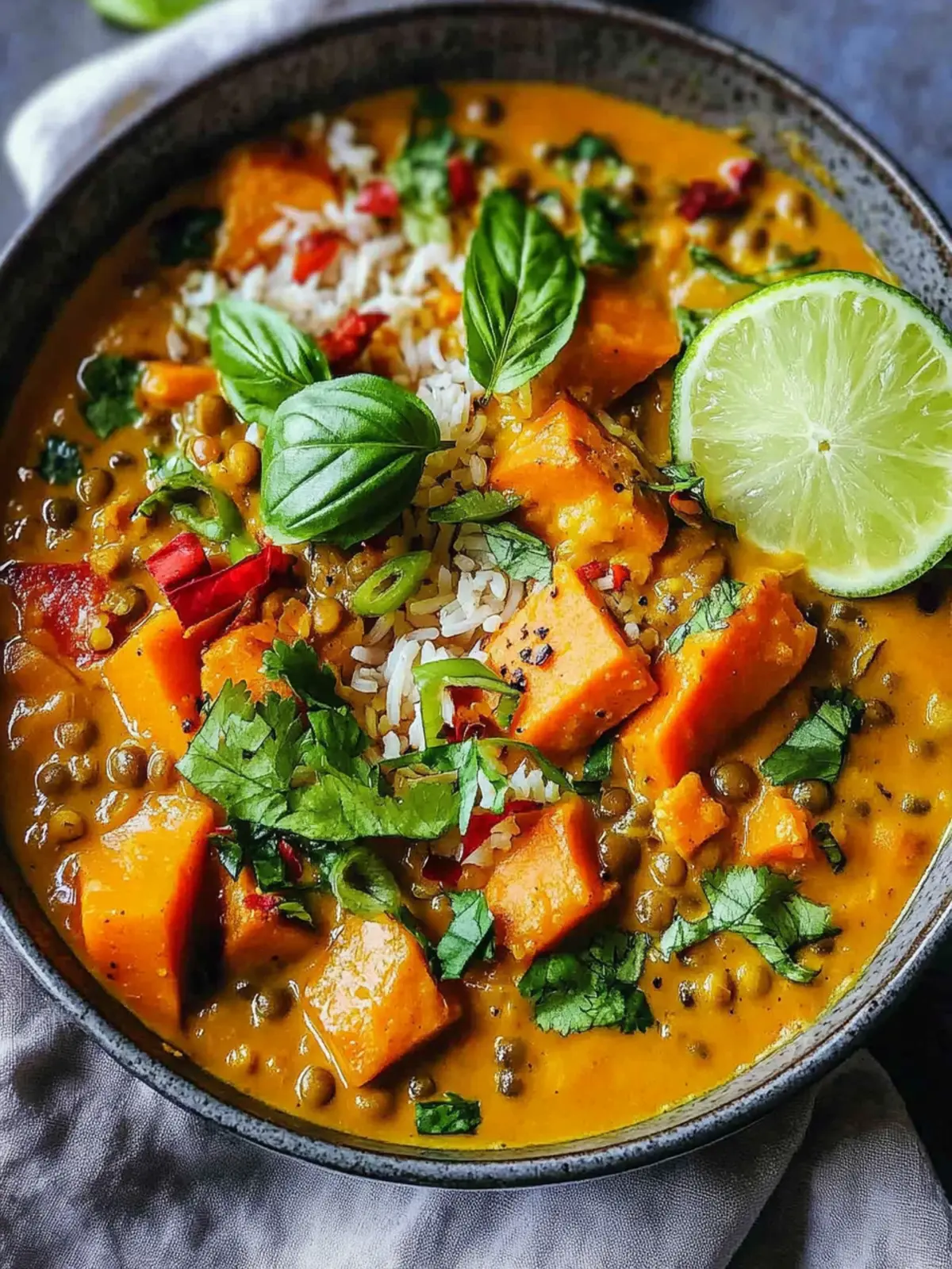 Massaman Inspired Sweet Potato & Lentil Curry Bliss 2 Massaman Inspired Sweet Potato & Lentil Curry