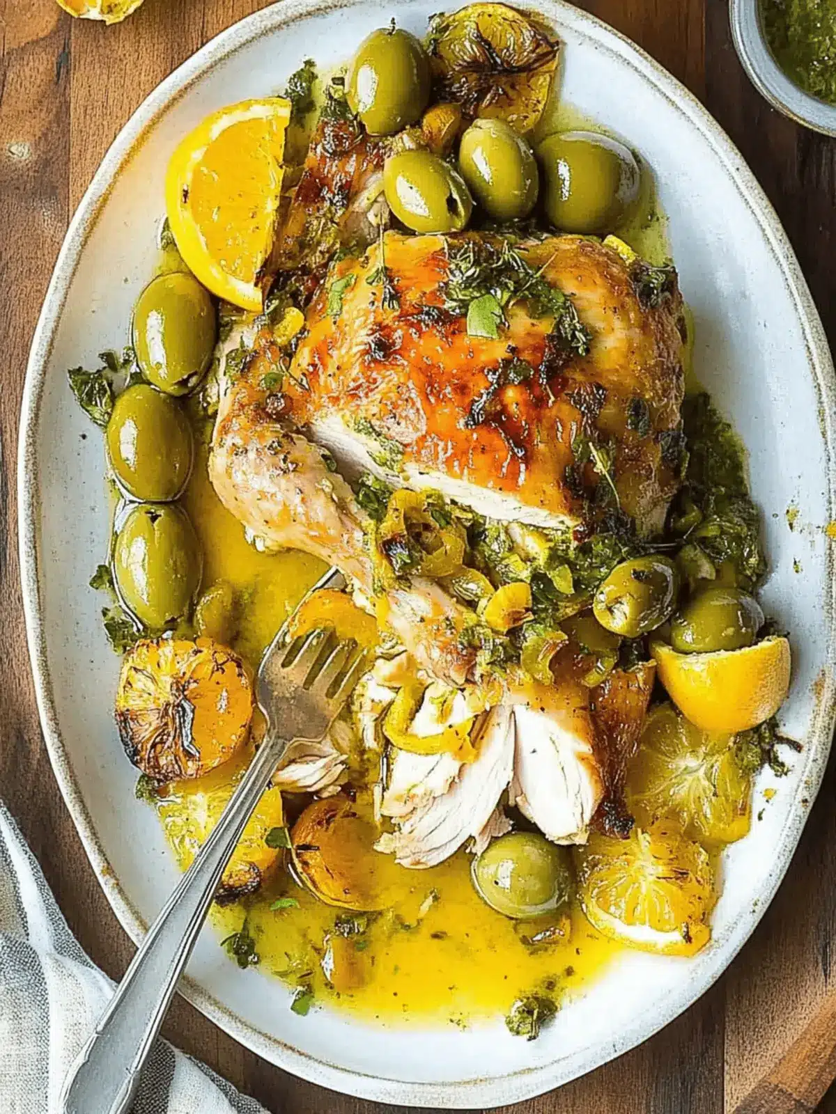 Herb Roasted Chicken with Warm Olives and Citrus Magic 4 Herb Roasted Chicken with Warm Olives and Citrus Magic