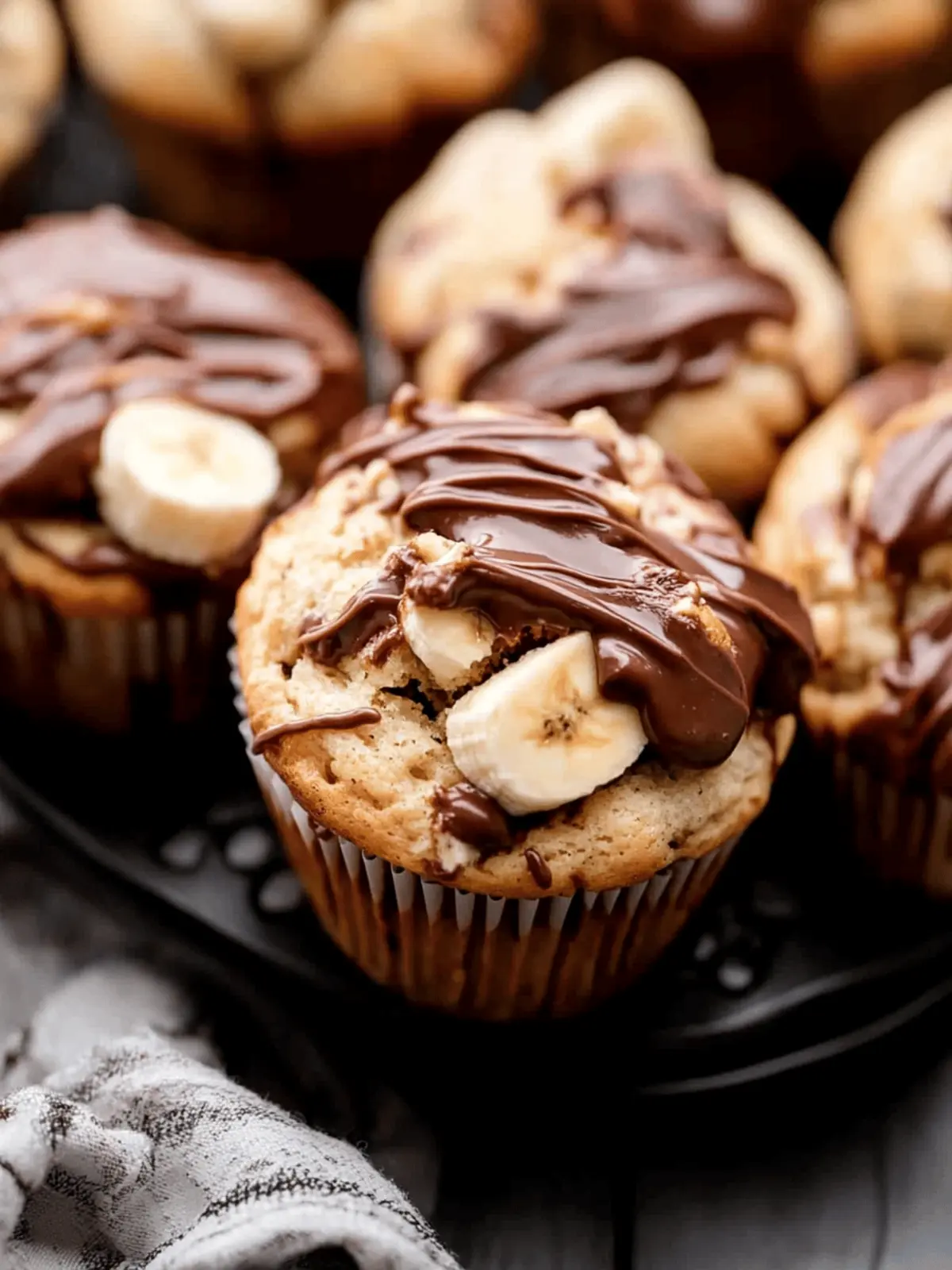 Irresistibly Soft Banana Nutella Muffins You'll Love 2 Banana Nutella Muffins