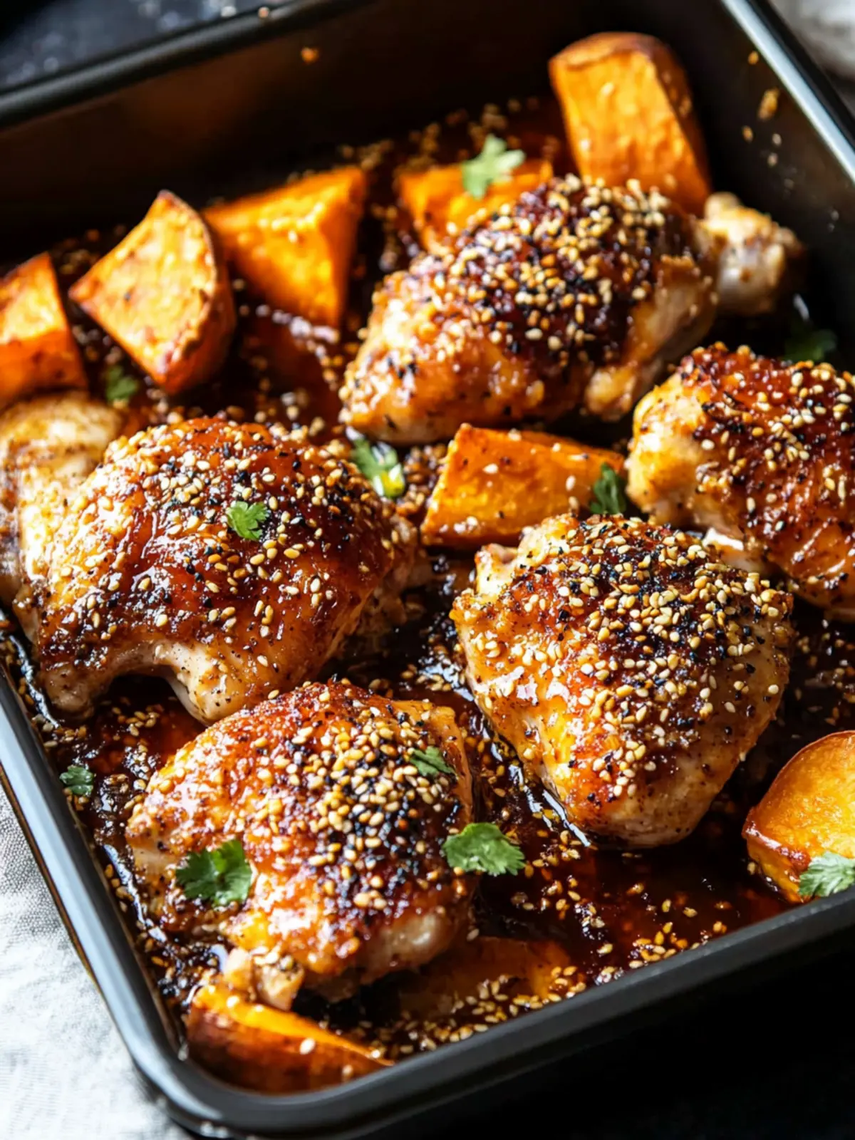Savory Sheet Pan Sesame Miso Chicken with Sweet Potatoes Delight 3 Sheet Pan Sesame Miso Chicken and Sweet Potatoes