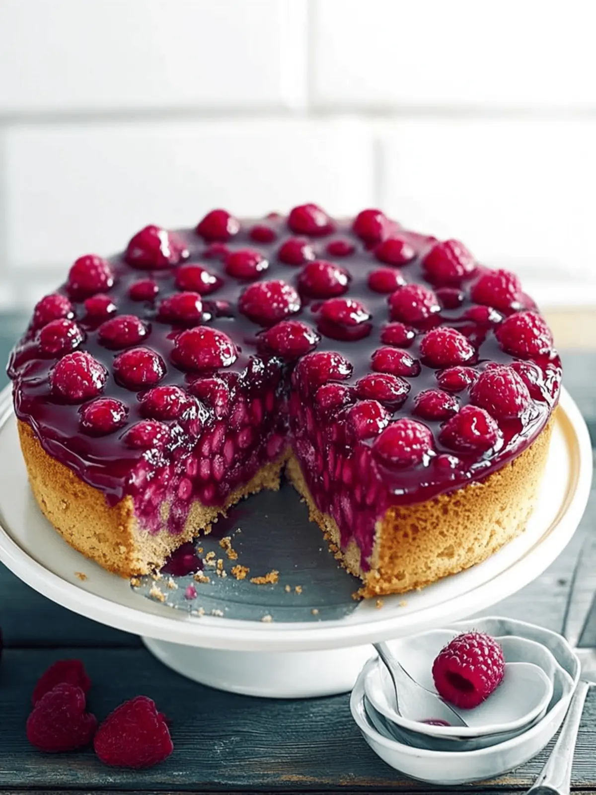 Raspberry and Almond Upside Down Cake for Sweet Moments 2 Raspberry And Almond Upside Down Cake