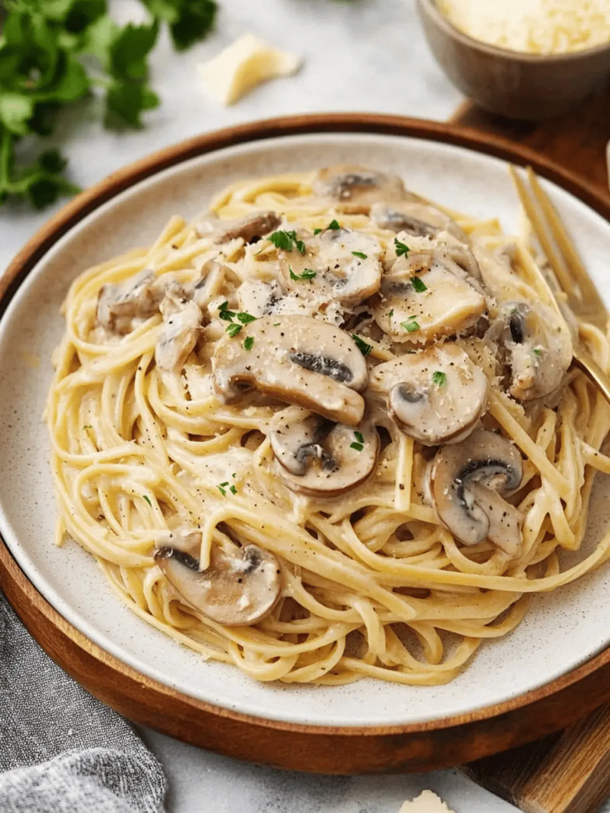 Decadent Creamy Mushroom Pasta Ready in 15 Minutes 2 Creamy Mushroom Pasta