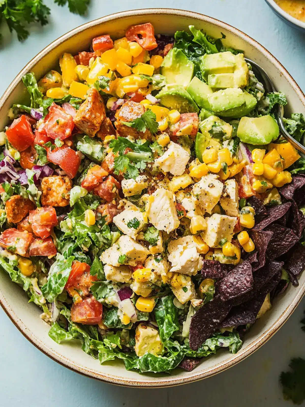 Zesty Southwest Chopped Salad with Chipotle Chicken Delight 4 Southwest Chopped Salad