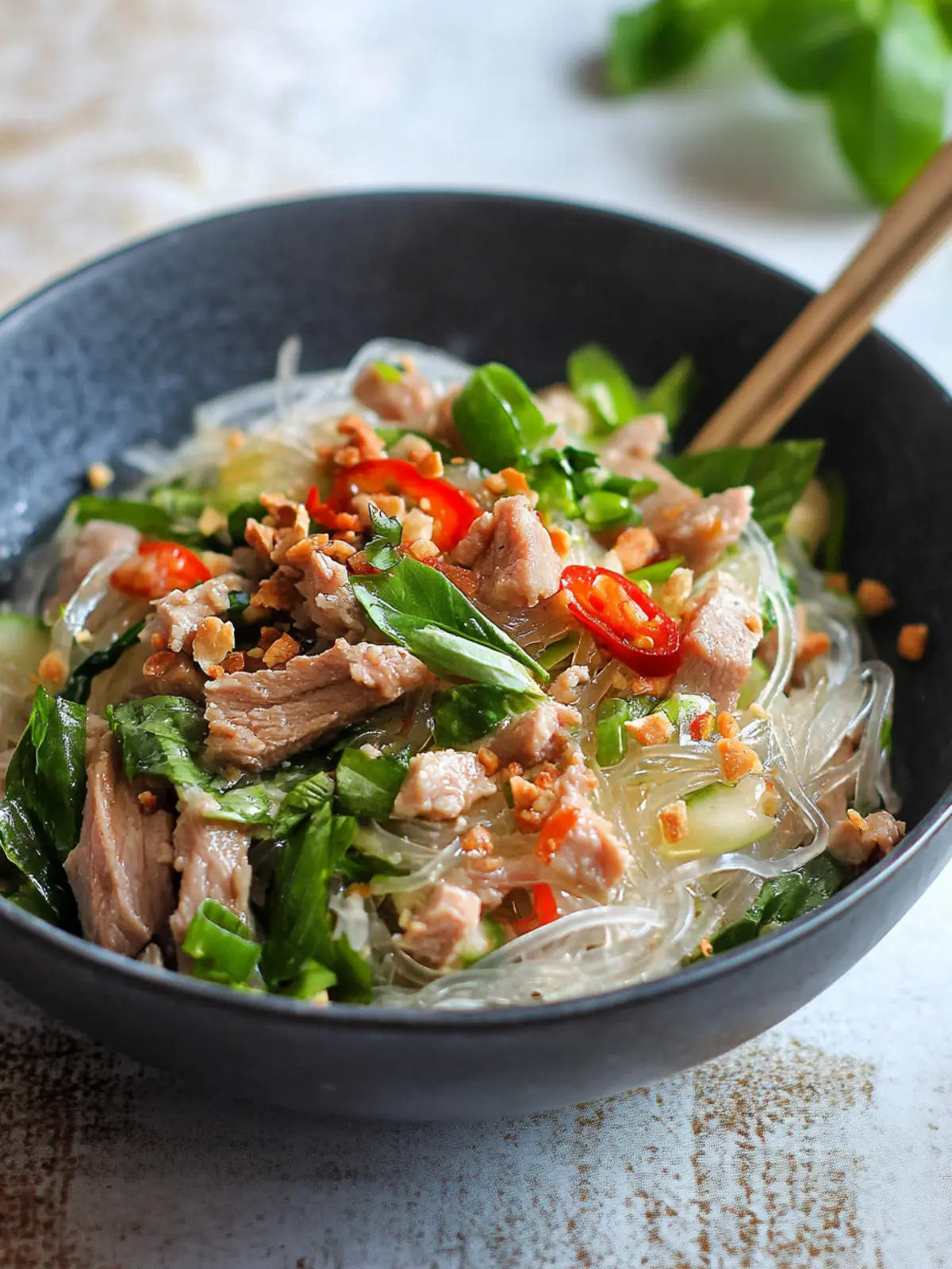 Thai Pork Salad with Cellophane Noodles: Flavor-Packed Delight 4 Thai Pork Salad with Cellophane Noodles