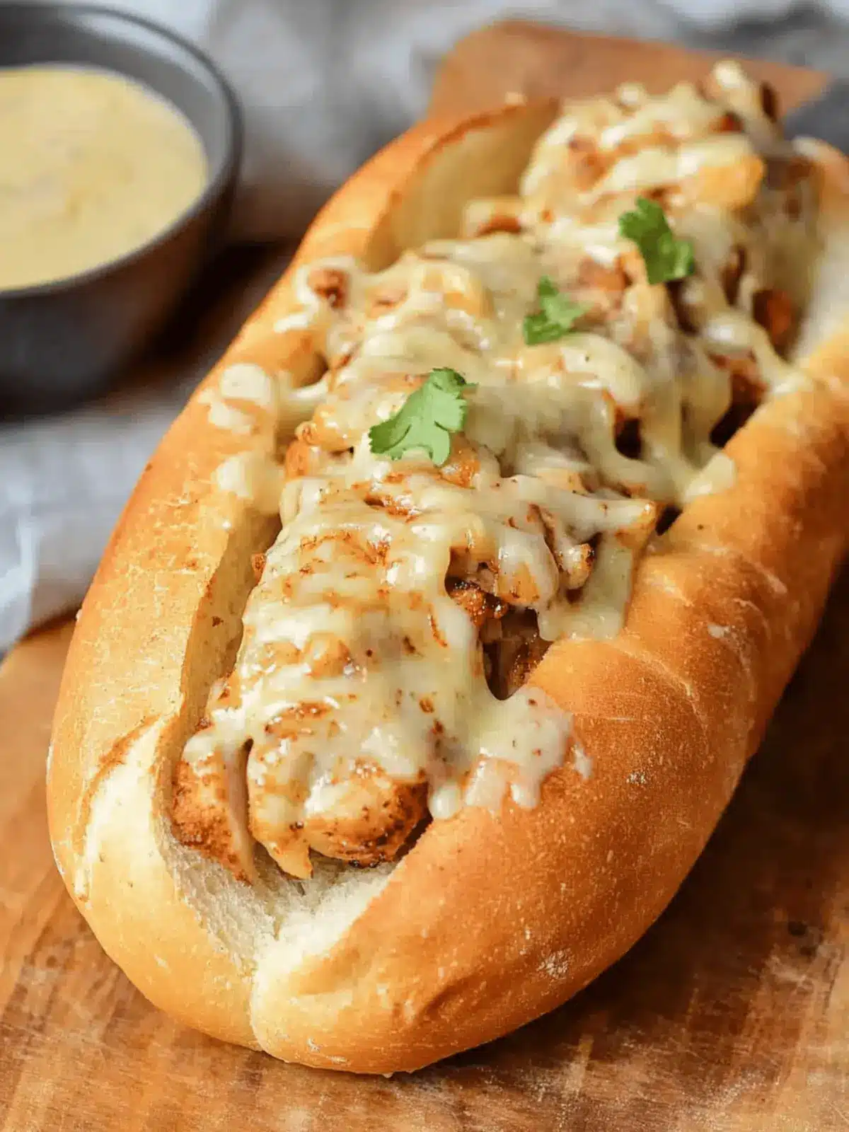 Delicious White BBQ Chicken Subs That Wow Every Bite! 2 White BBQ Chicken Subs