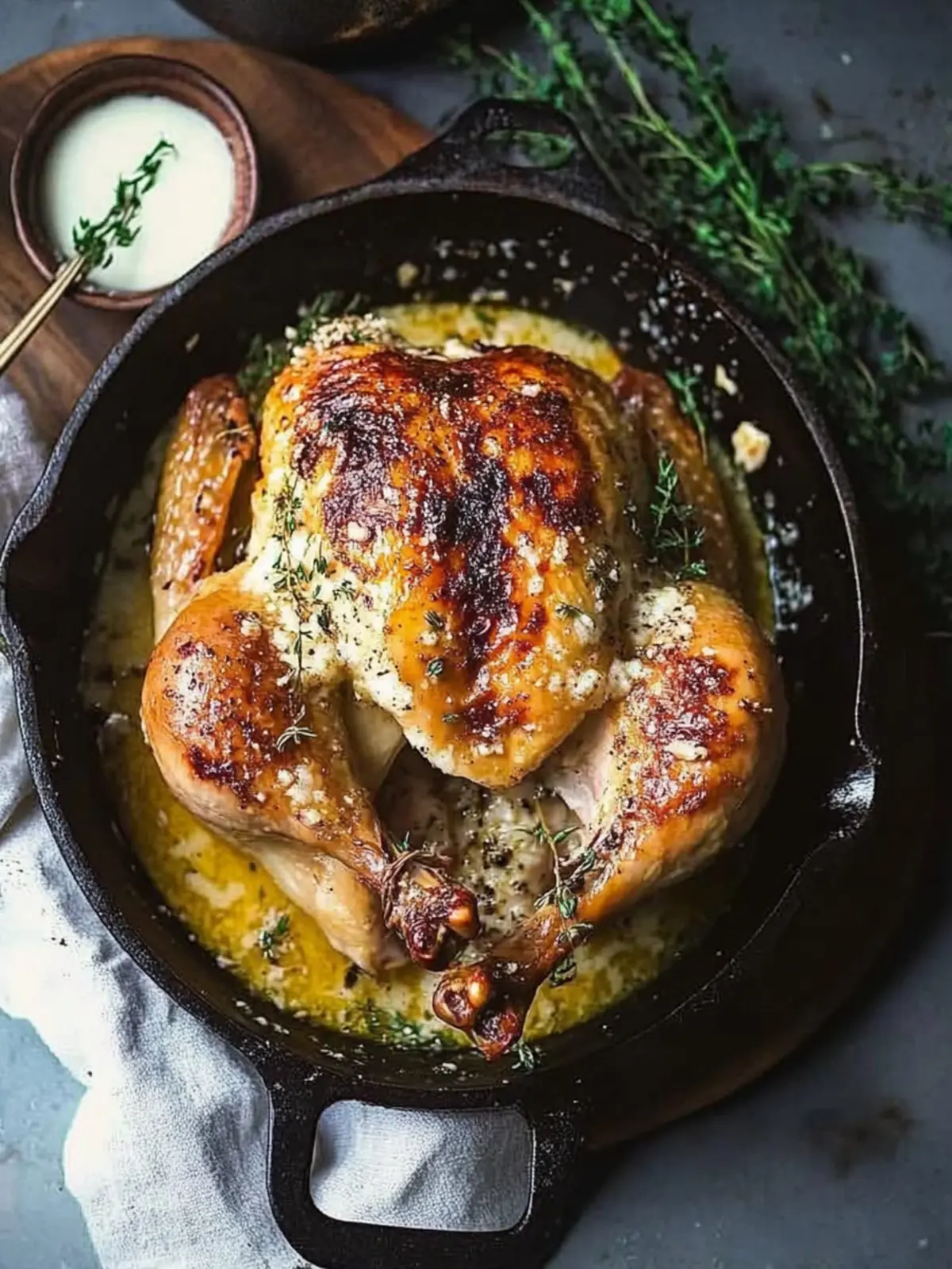 Perfect Garlic Parmesan Roast Chicken in Under 60 Minutes 4 Garlic Parmesan Roast Chicken