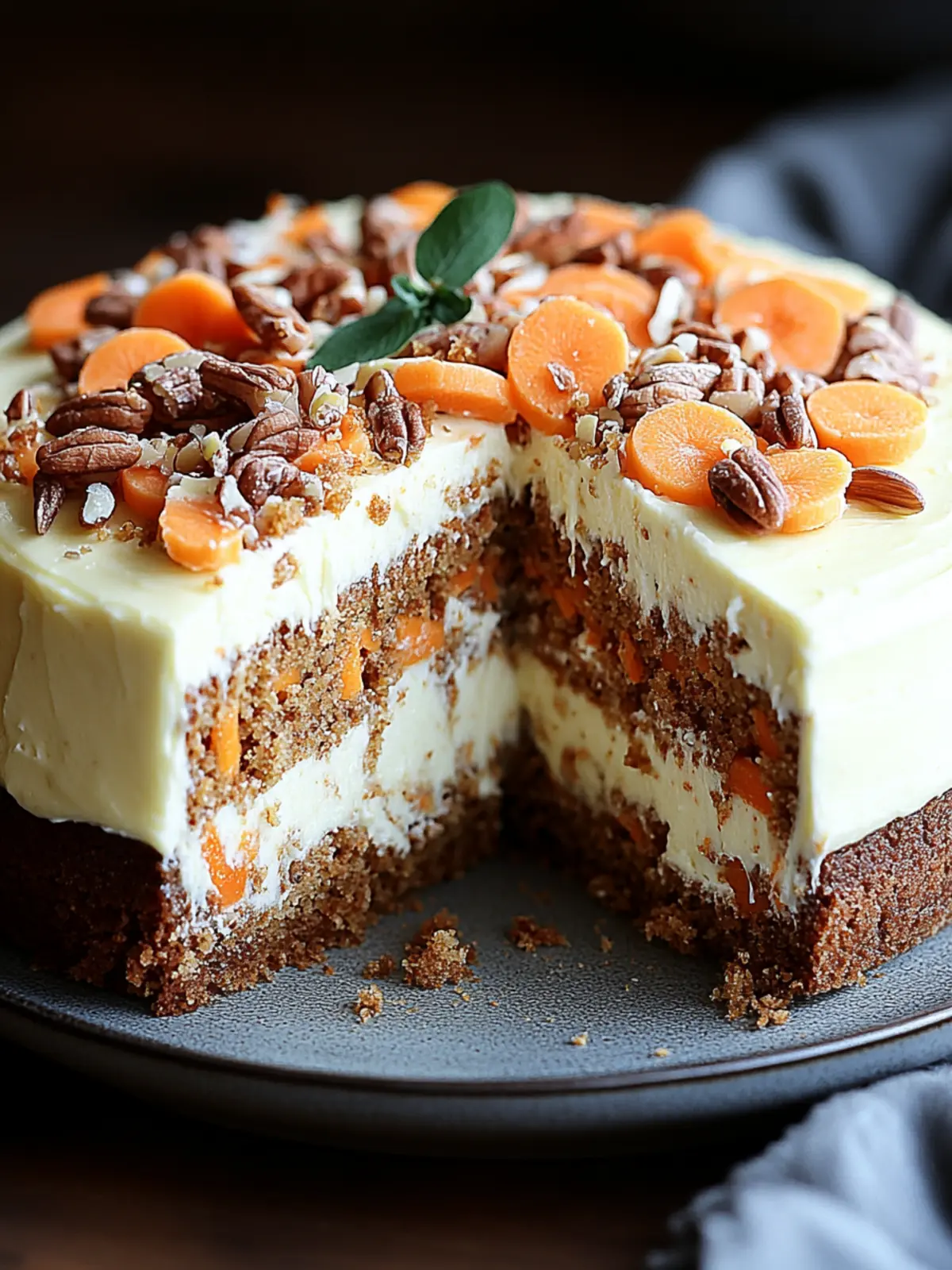 Carrot Cake Cheesecake: A Delightful Twist on Tradition 3 Carrot Cake Cheesecake