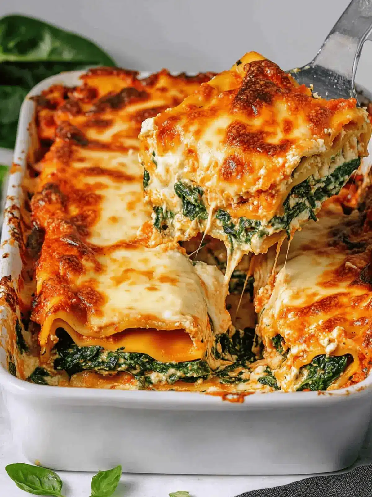 Ultimate Spinach Lasagna: 3 Cheeses for Comfort Dining 3 Ultimate Spinach Lasagna (3 Cheeses)