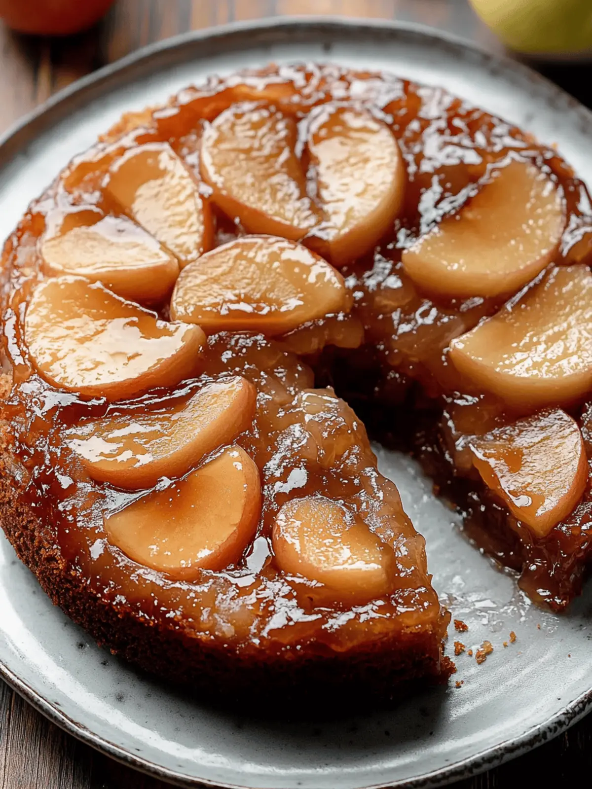 Decadent Apple Upside Down Cake That's Vegan-Friendly 3 Apple Upside Down Cake