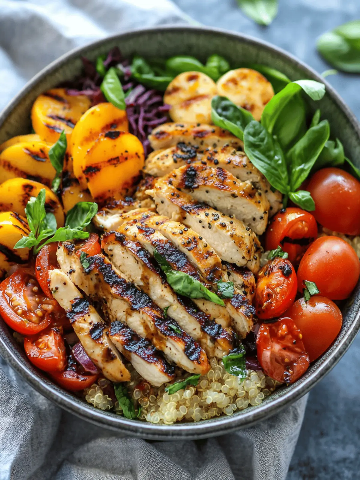 Grilled Balsamic Chicken Quinoa Bowl That's Pure Comfort Food 2 Grilled Balsamic Chicken Quinoa Bowl That's Pure Comfort Food