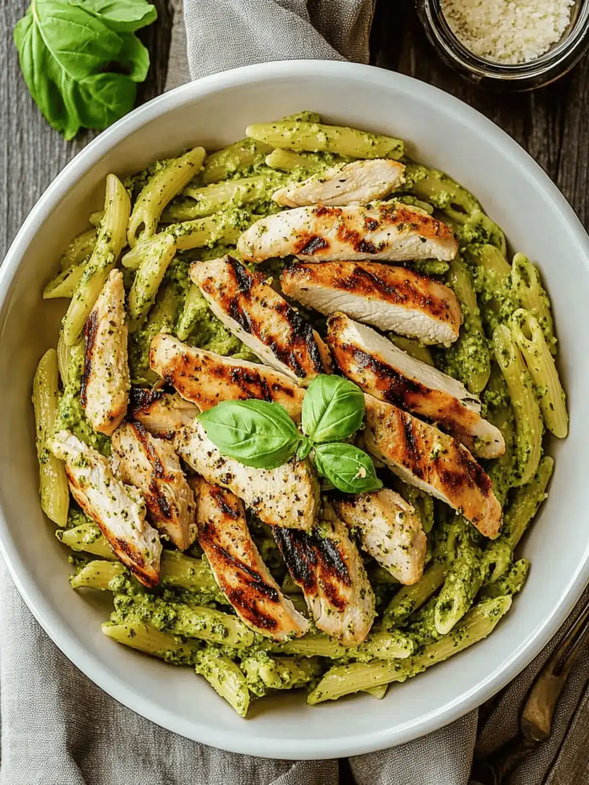 Delicious Grilled Chicken Pesto Pasta Ready in 30 Minutes 2 Grilled Chicken Pesto Pasta