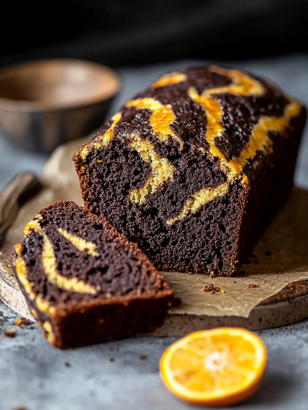 Indulge with Vegan Chocolate Orange Marble Loaf Delight 3 Vegan Chocolate Orange Marble Loaf