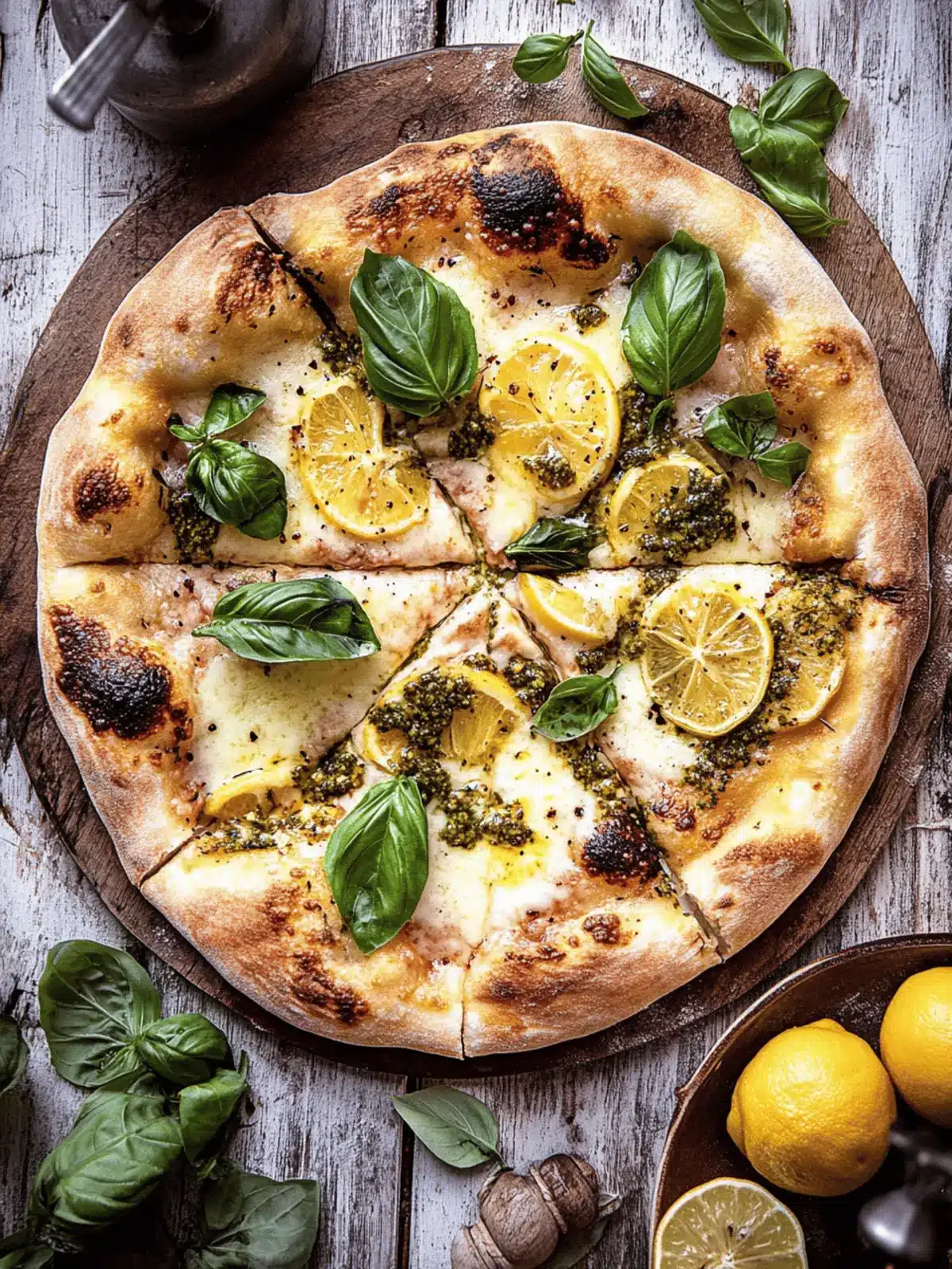 Irresistible 3 Cheese Lemon Basil Pizza for Spring Joy 4 3 Cheese Lemon Basil Pizza